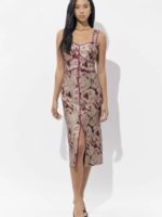 Elitaire Boutique Ella Jacquard Midi Dress