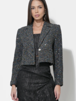 Elitaire Boutique Vicky Tweed Cropped Blazer
