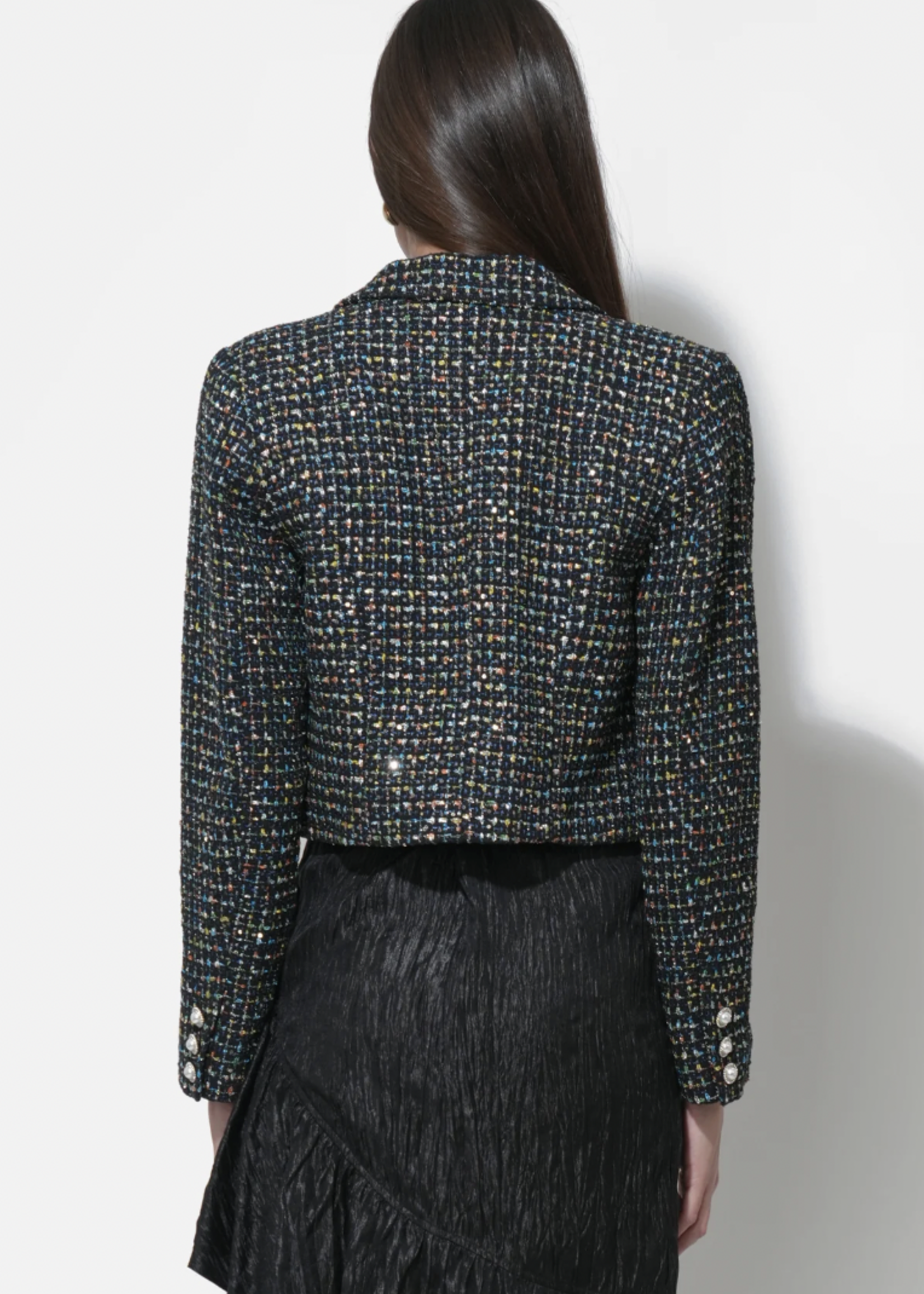 Elitaire Boutique Vicky Tweed Cropped Blazer