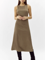 Elitaire Boutique Trina Satin Midi Dress