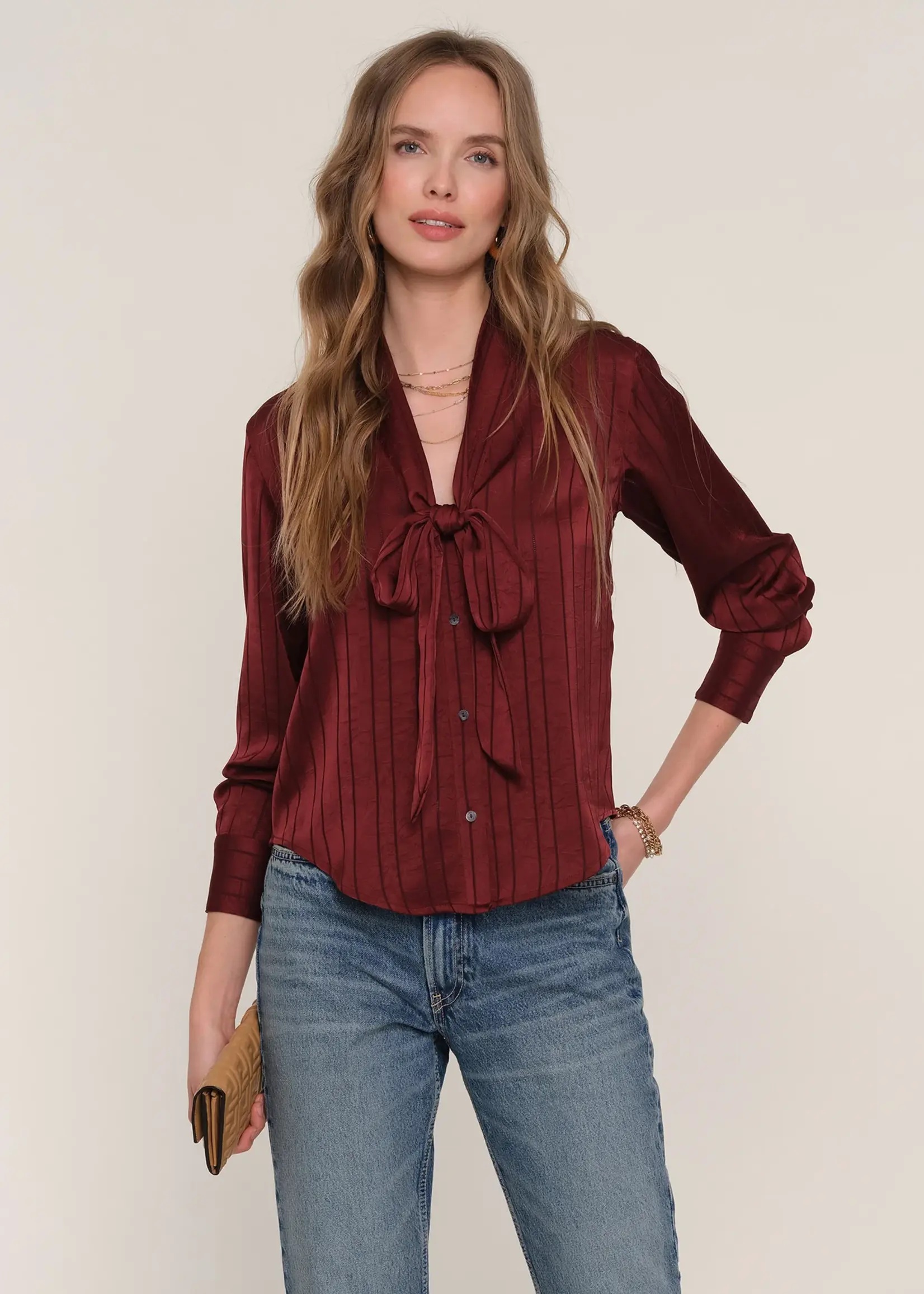 Elitaire Boutique Sawyer Neck Tie Top