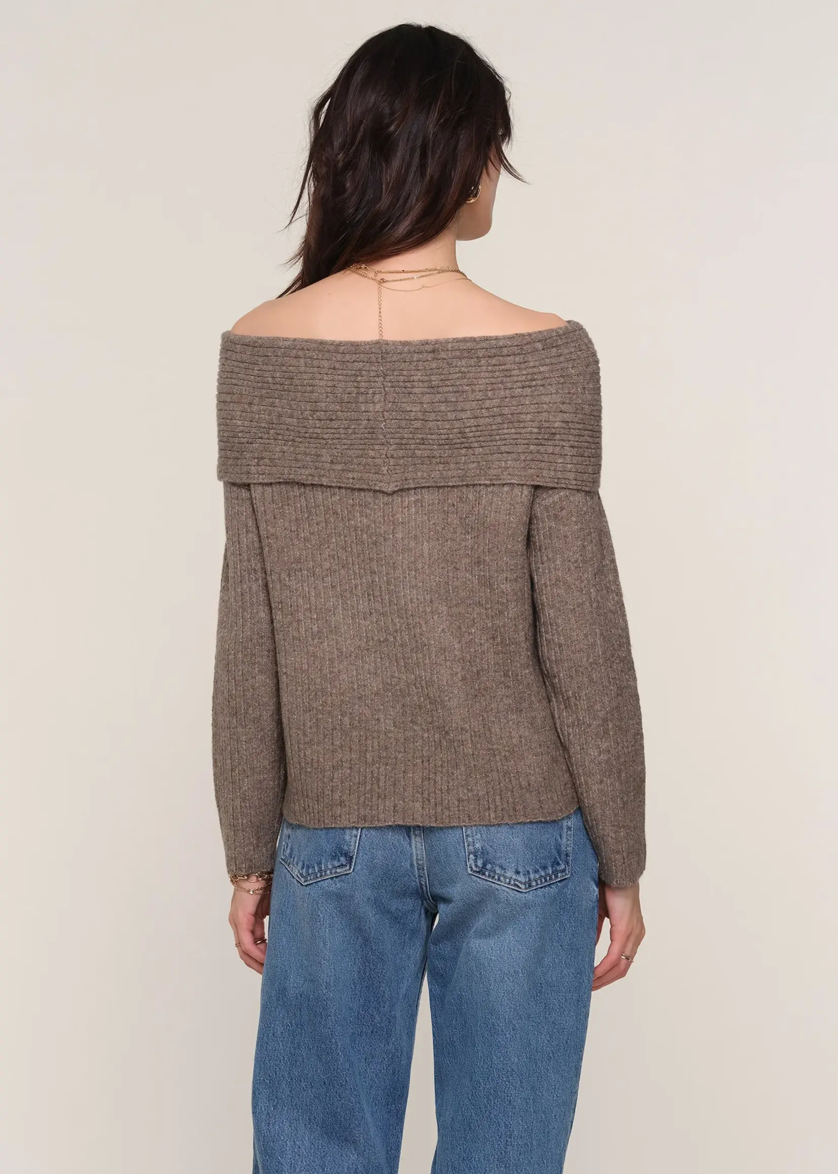 Elitaire Boutique Kendra Off Shoulder Sweater