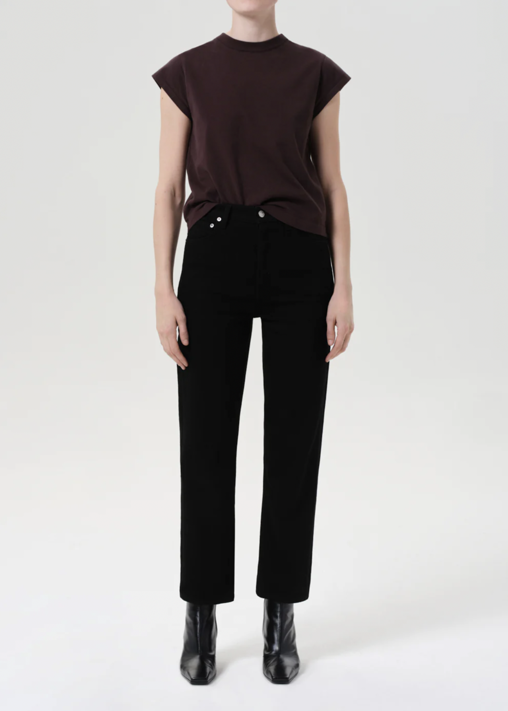 Elitaire Boutique 90's Pinch Waist Crop in Cover