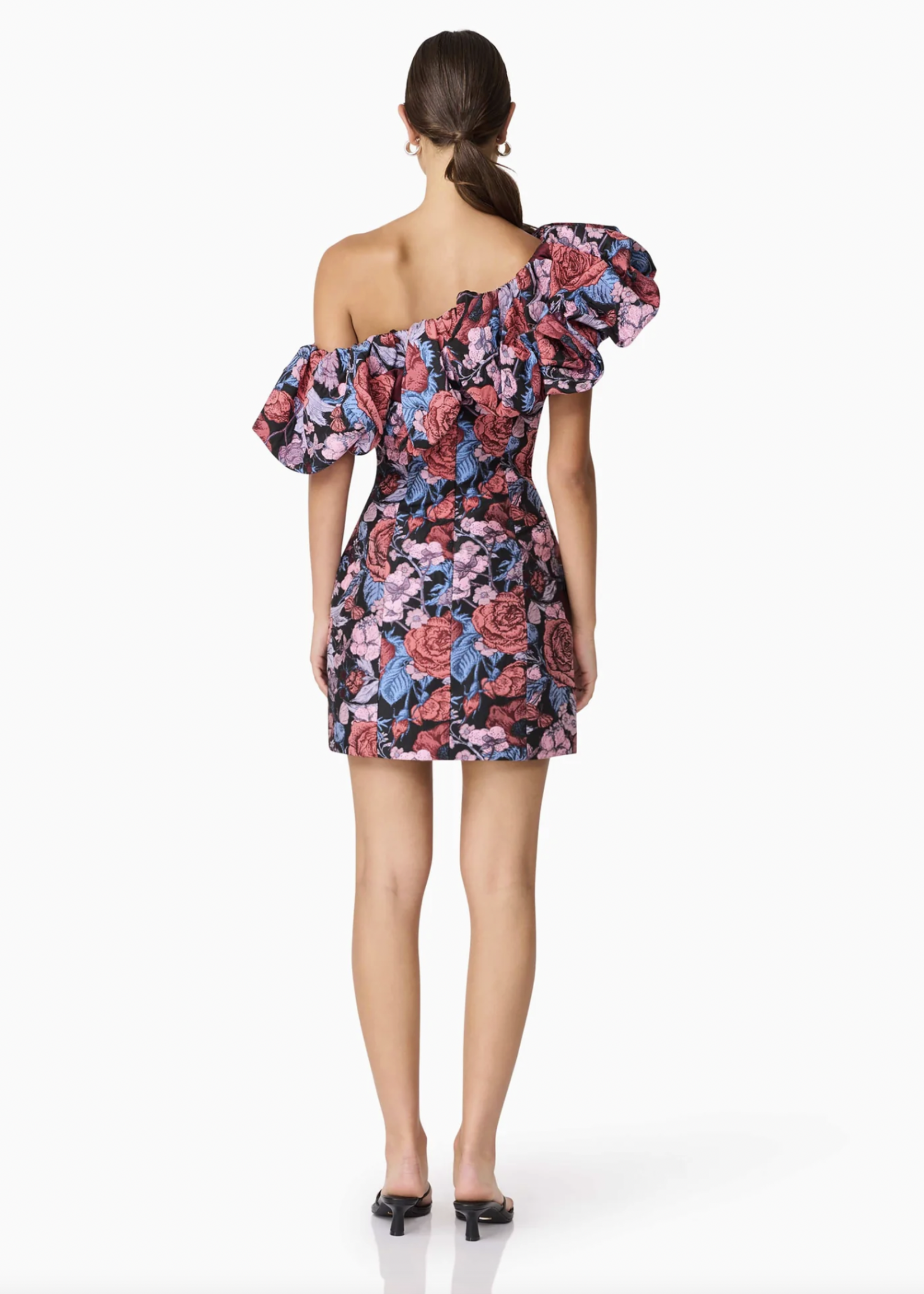 Elitaire Boutique Delphine One Shoulder Mini Dress