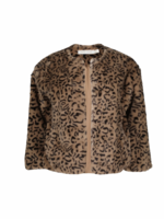 Elitaire Boutique Mica Faux Fur Jacket in Leopard