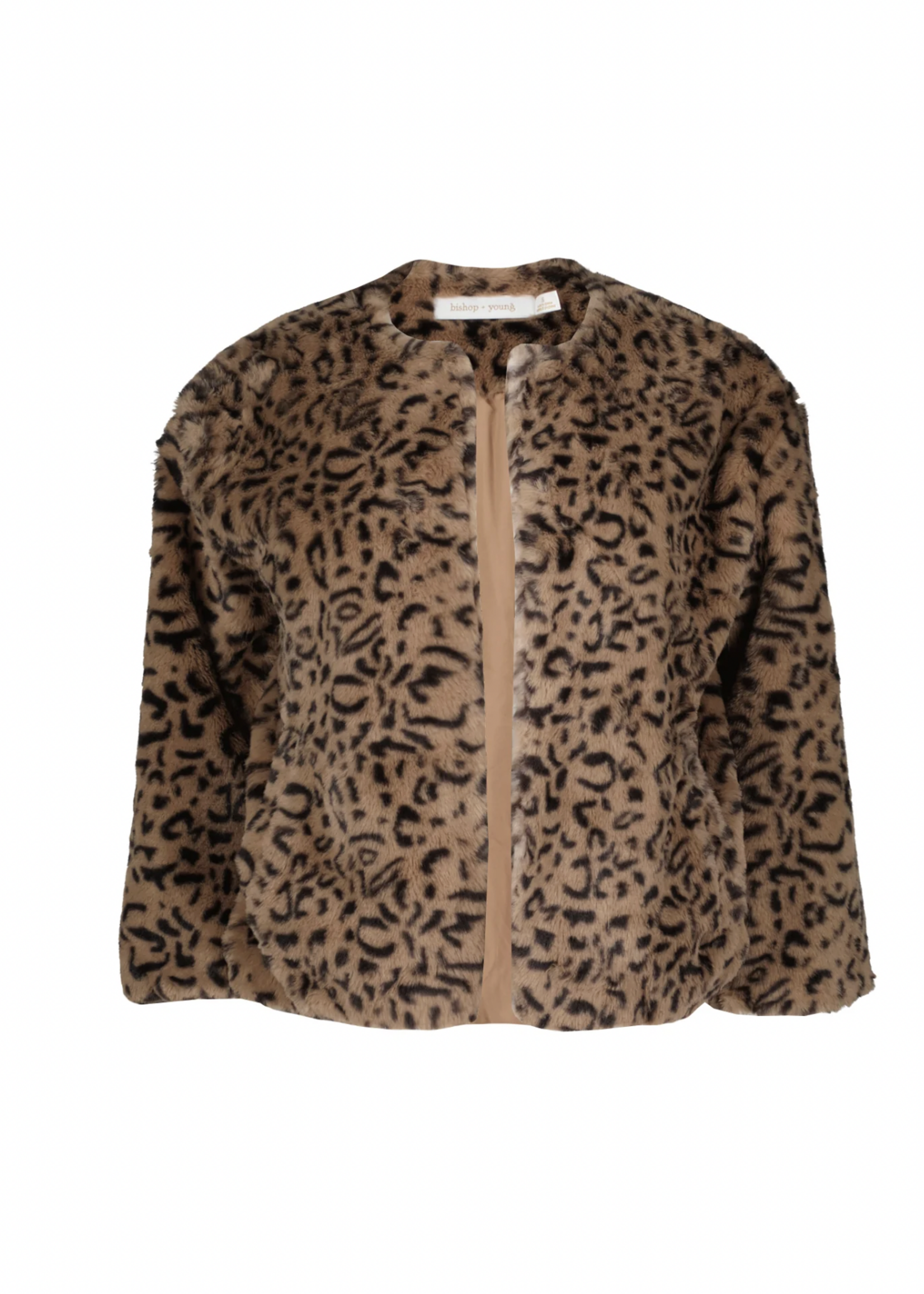Elitaire Boutique Mica Faux Fur Jacket in Leopard