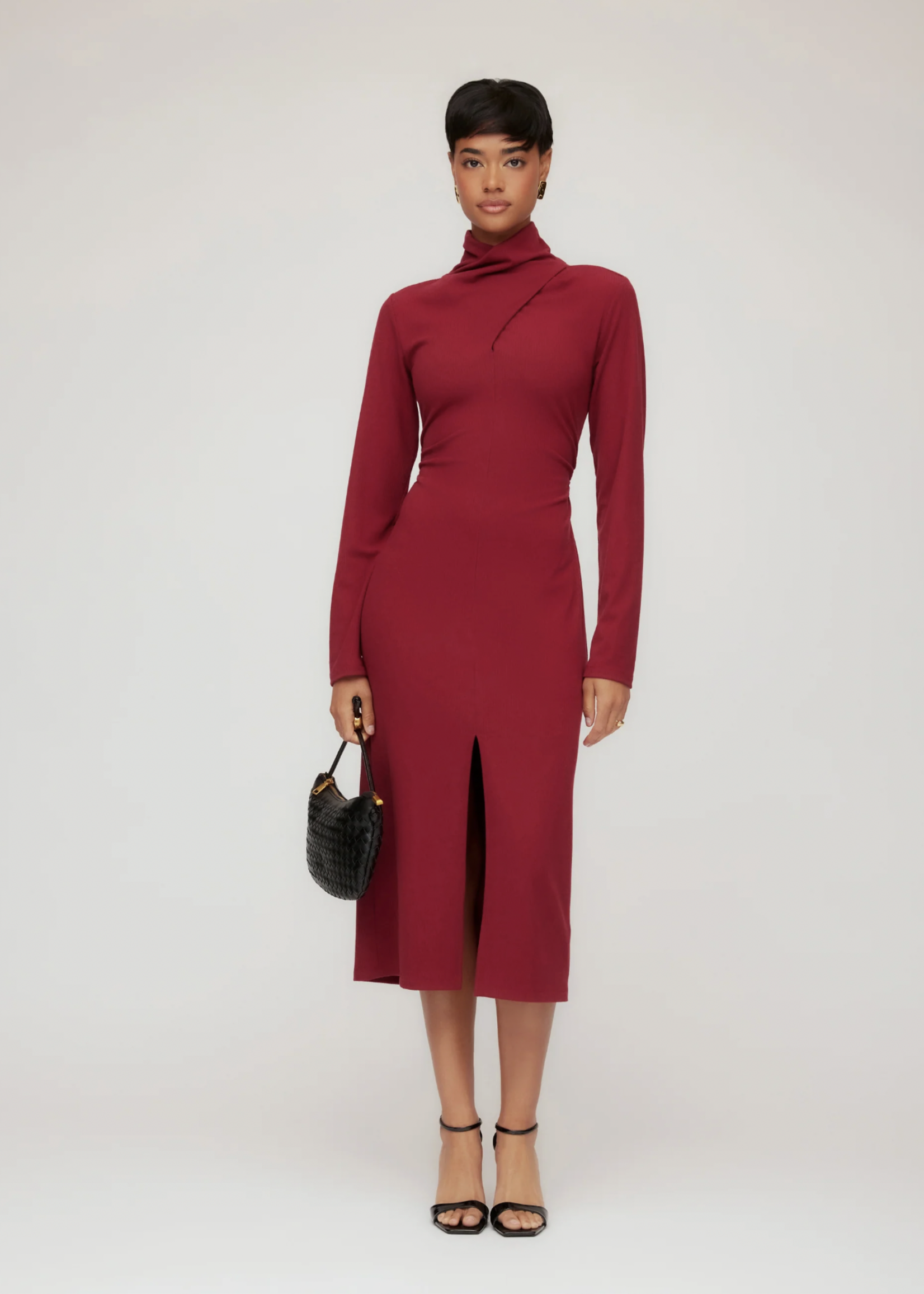 Elitaire Boutique Tasha Turtleneck Midi Dress