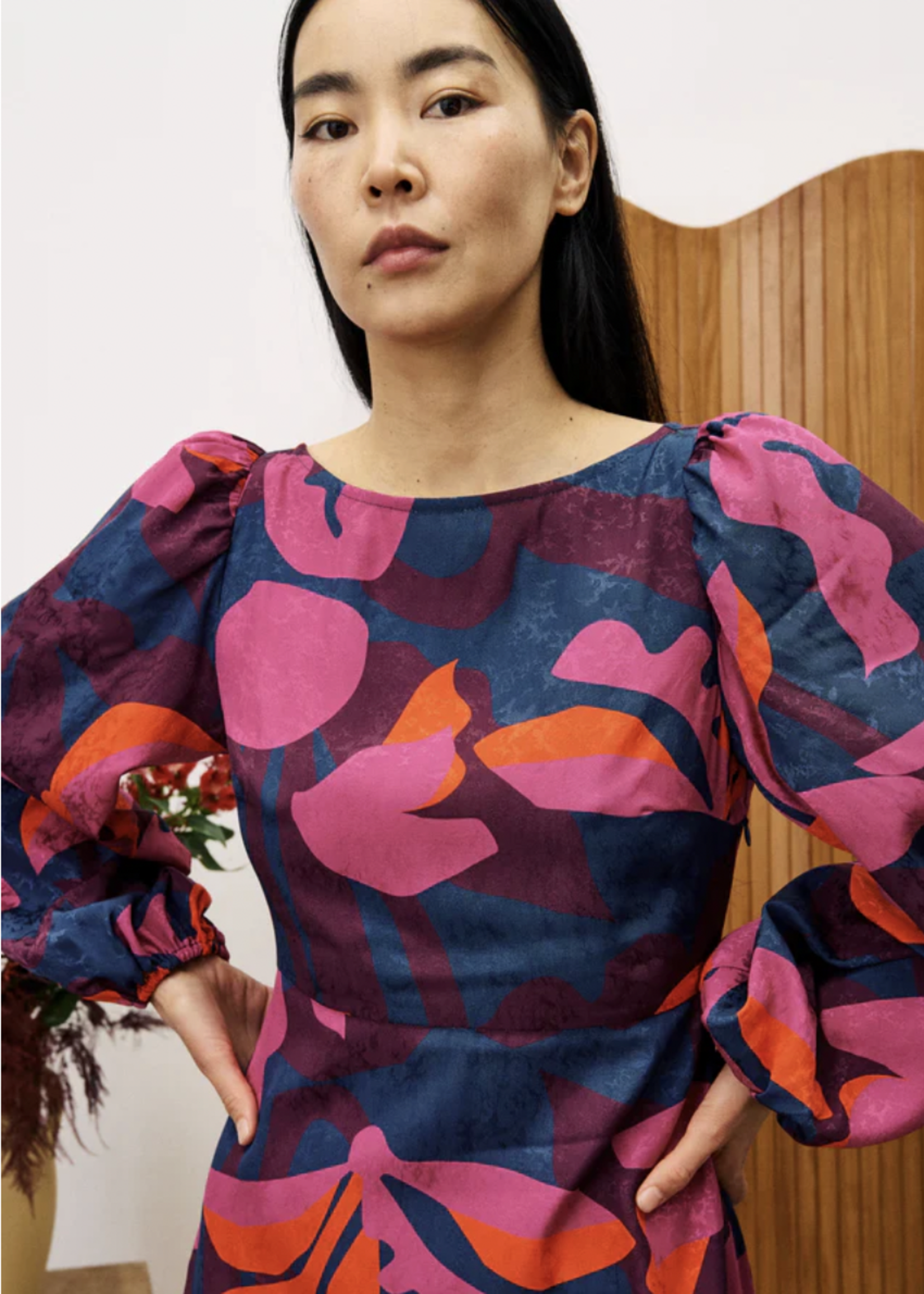 Elitaire Boutique Stendhal Geometric Floral Dress