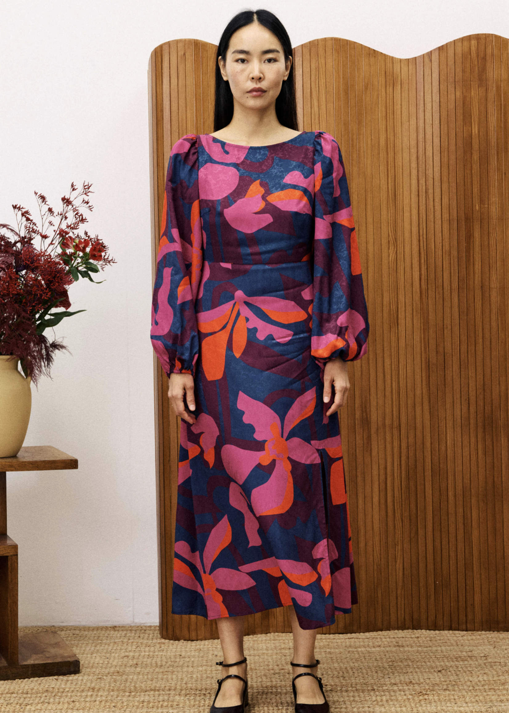 Elitaire Boutique Stendhal Geometric Floral Dress