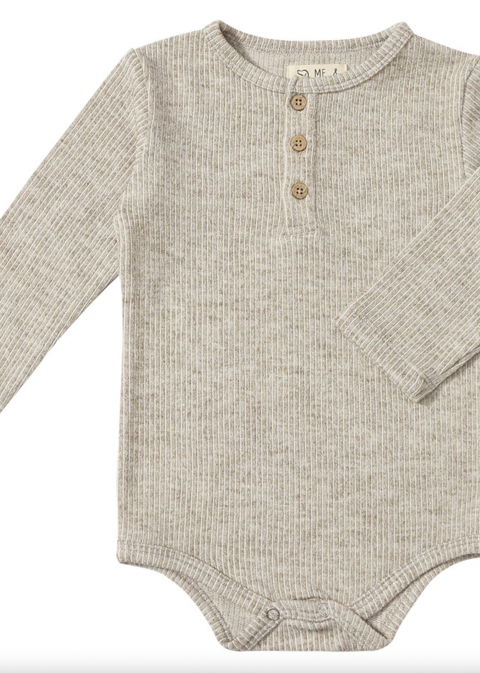Elitaire Petite Aynor Heathered Biscuit Onesie