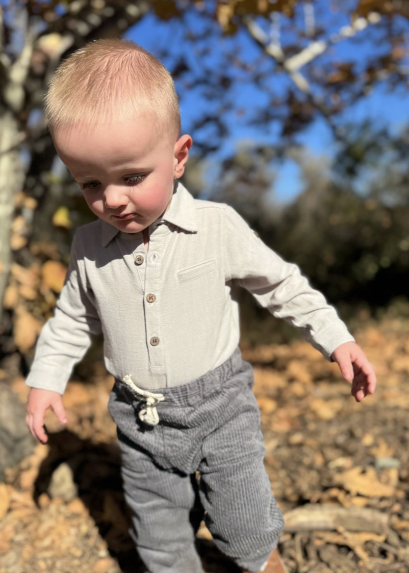 Elitaire Petite Jasper Onesie + Shirt in Grey