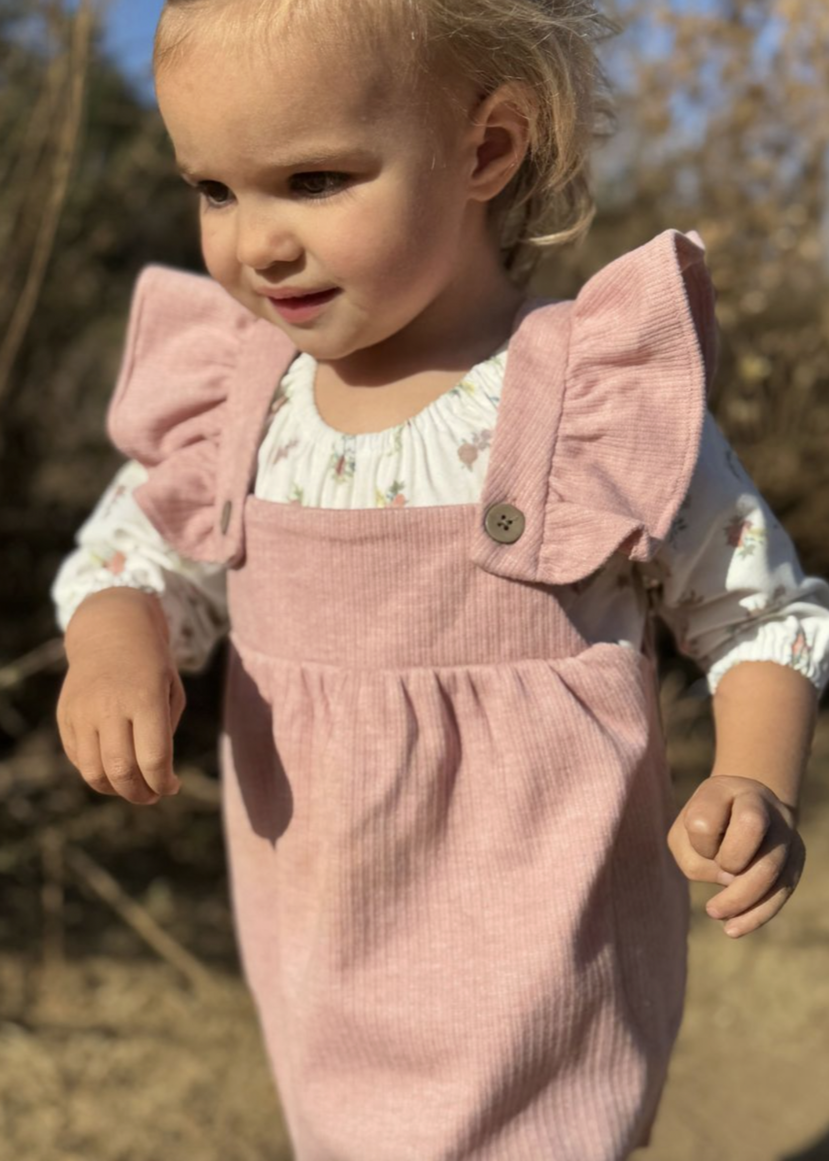 Elitaire Petite Opal Pinafore in Rose