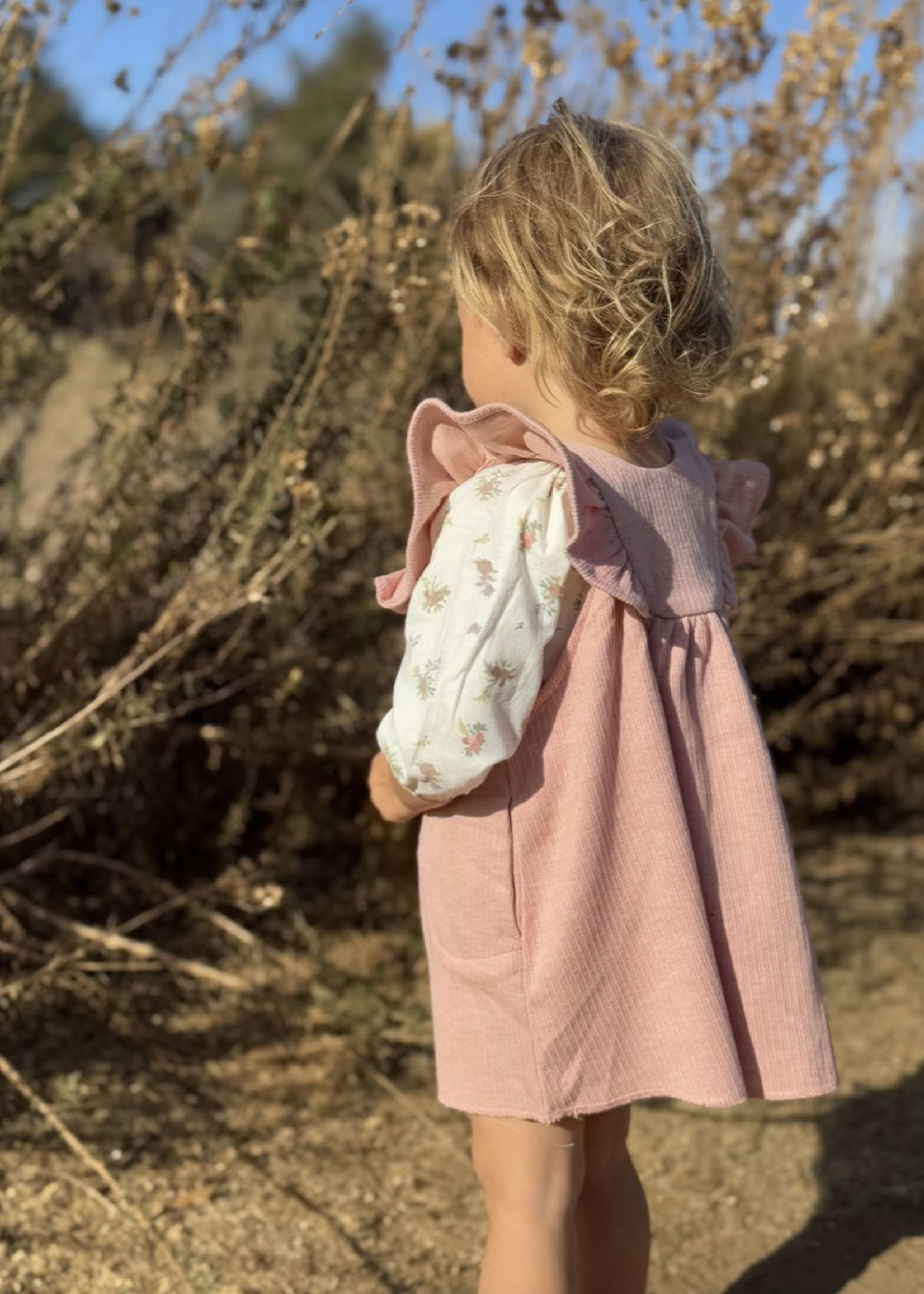 Elitaire Petite Opal Pinafore in Rose