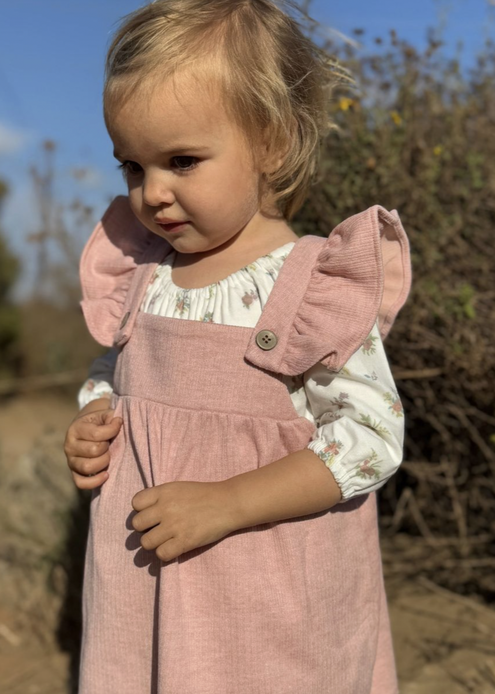 Elitaire Petite Opal Pinafore in Rose