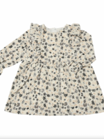 Elitaire Petite Sloane Dress in Charcoal Floral Eyelet