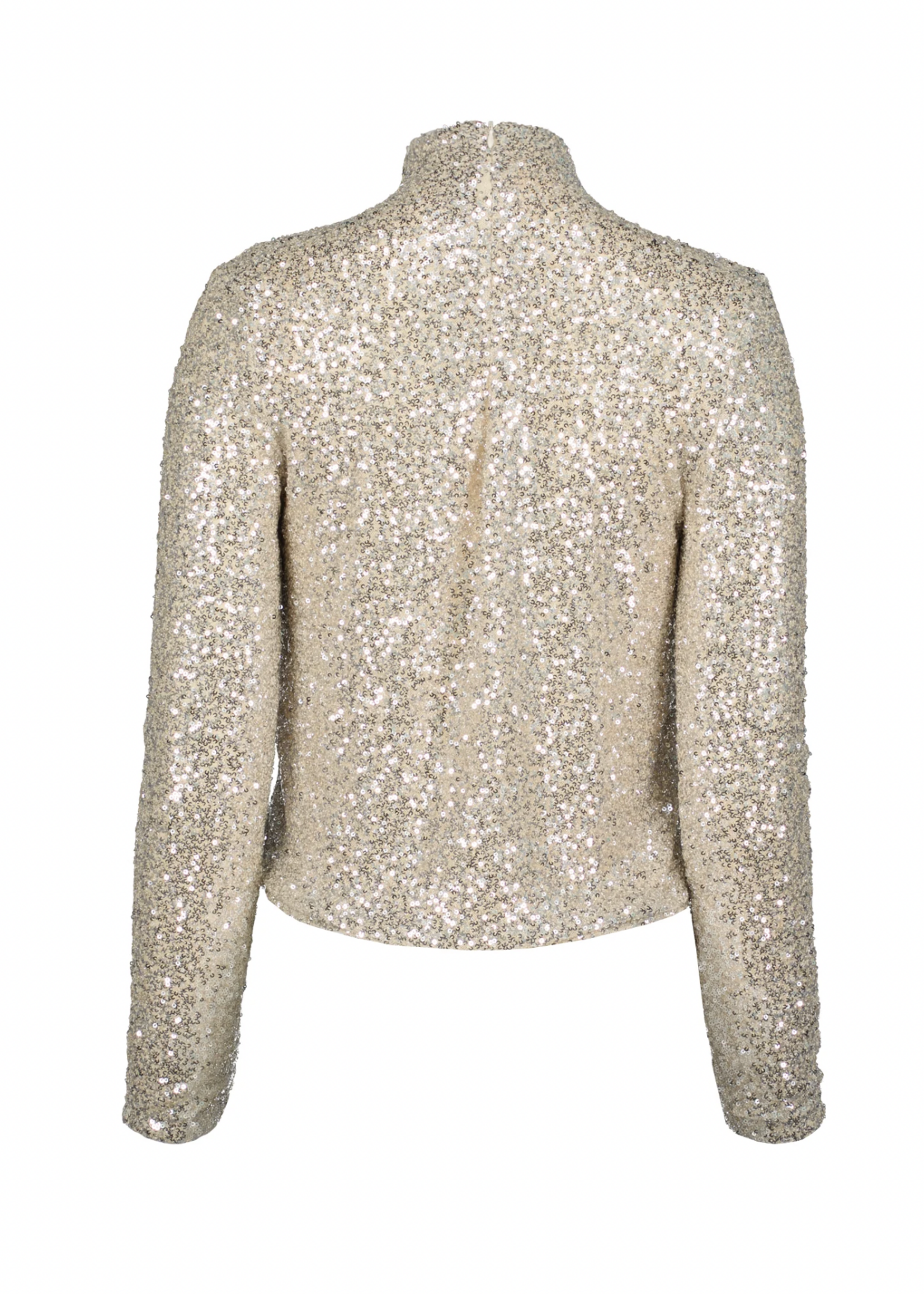 Elitaire Boutique Sequin Funnel Neck Top