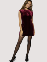Elitaire Boutique Plum Velvet Mini Dress