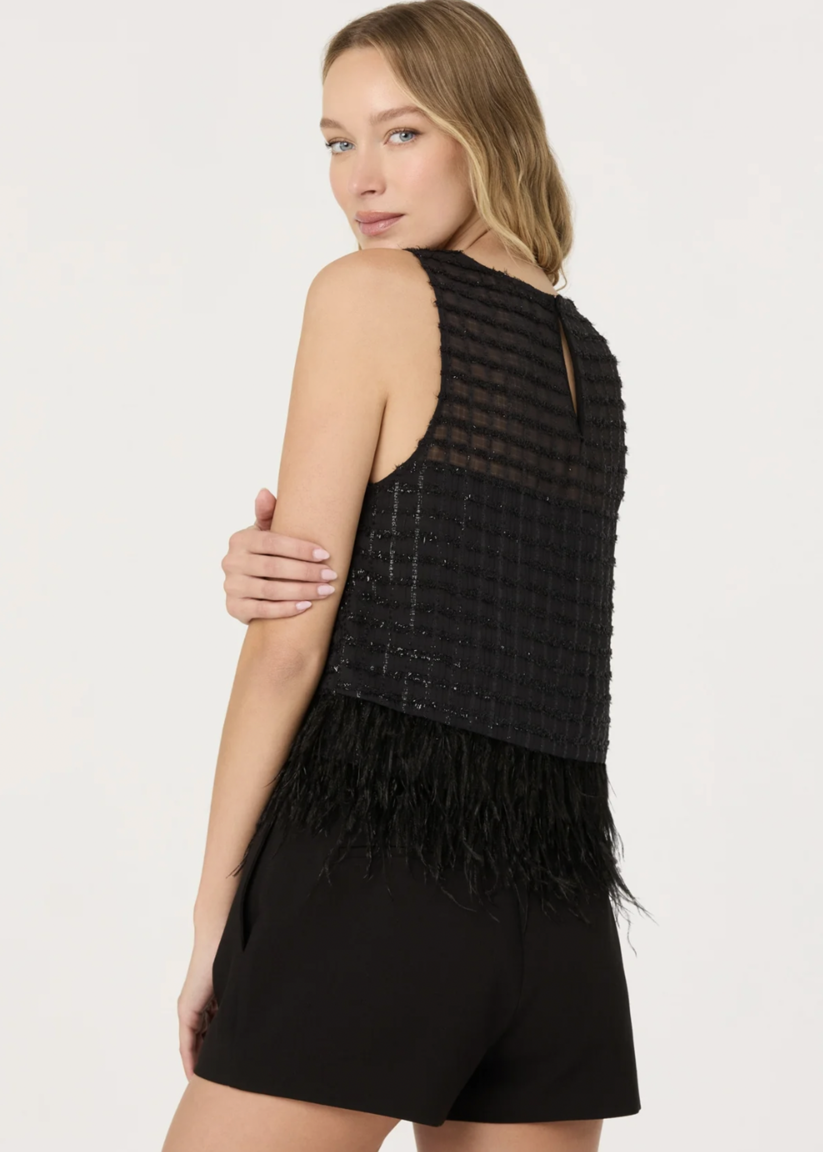 Elitaire Boutique Etheos Feather Top