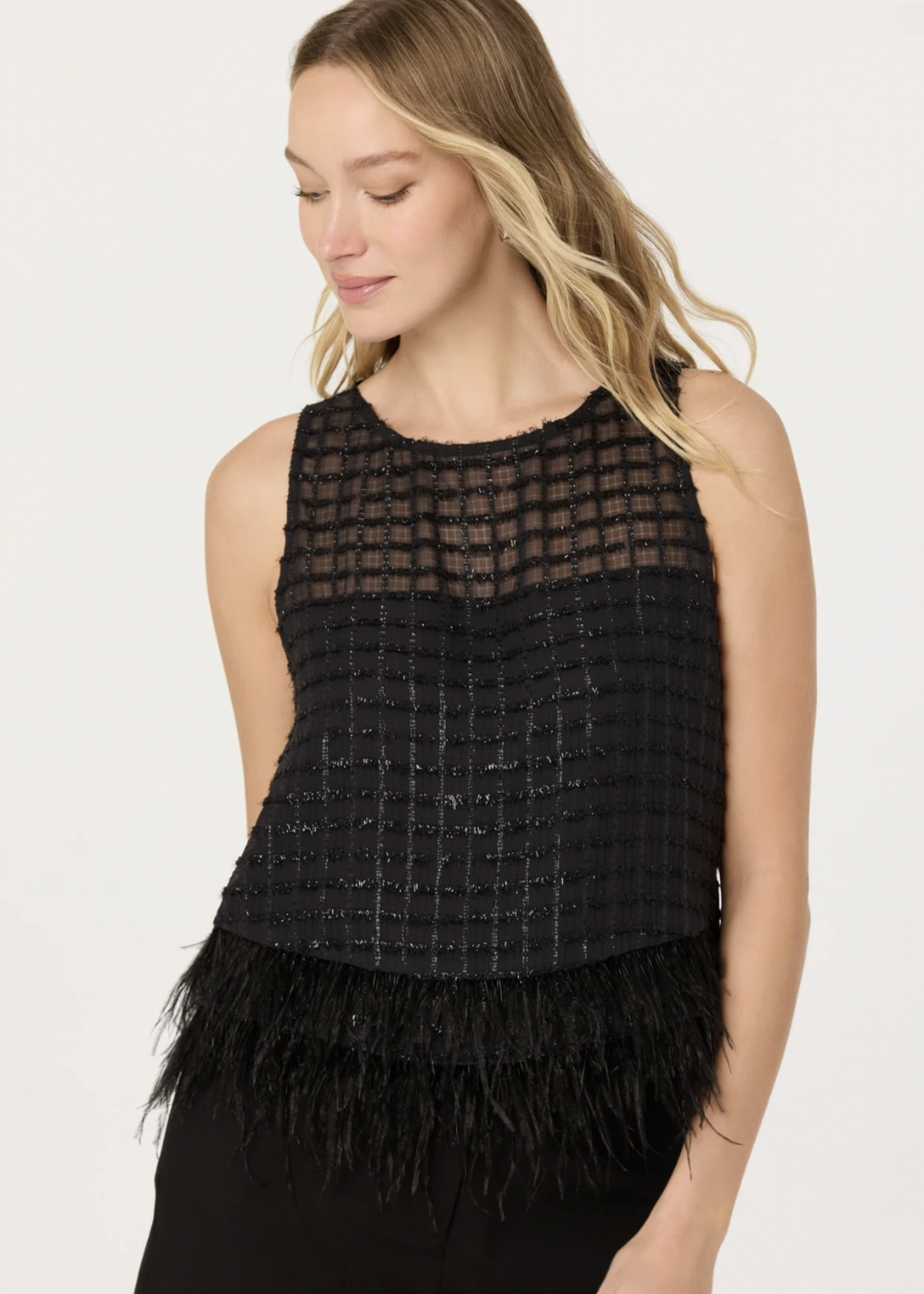 Elitaire Boutique Etheos Feather Top