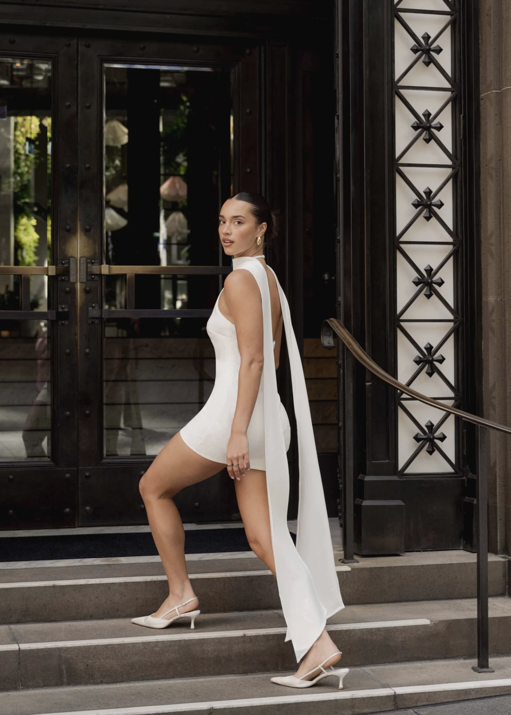 Elitaire Boutique Mira Halter Mini Dress