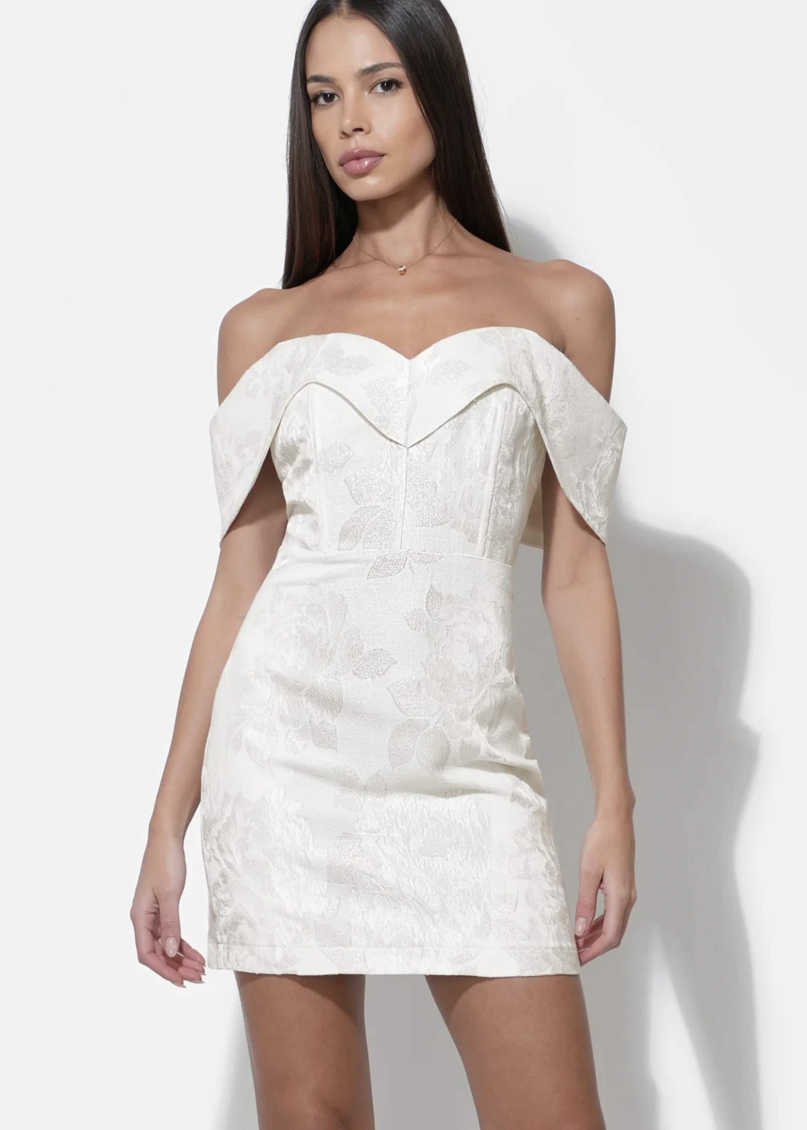 Elitaire Boutique Alice Off Shoulder Mini Dress