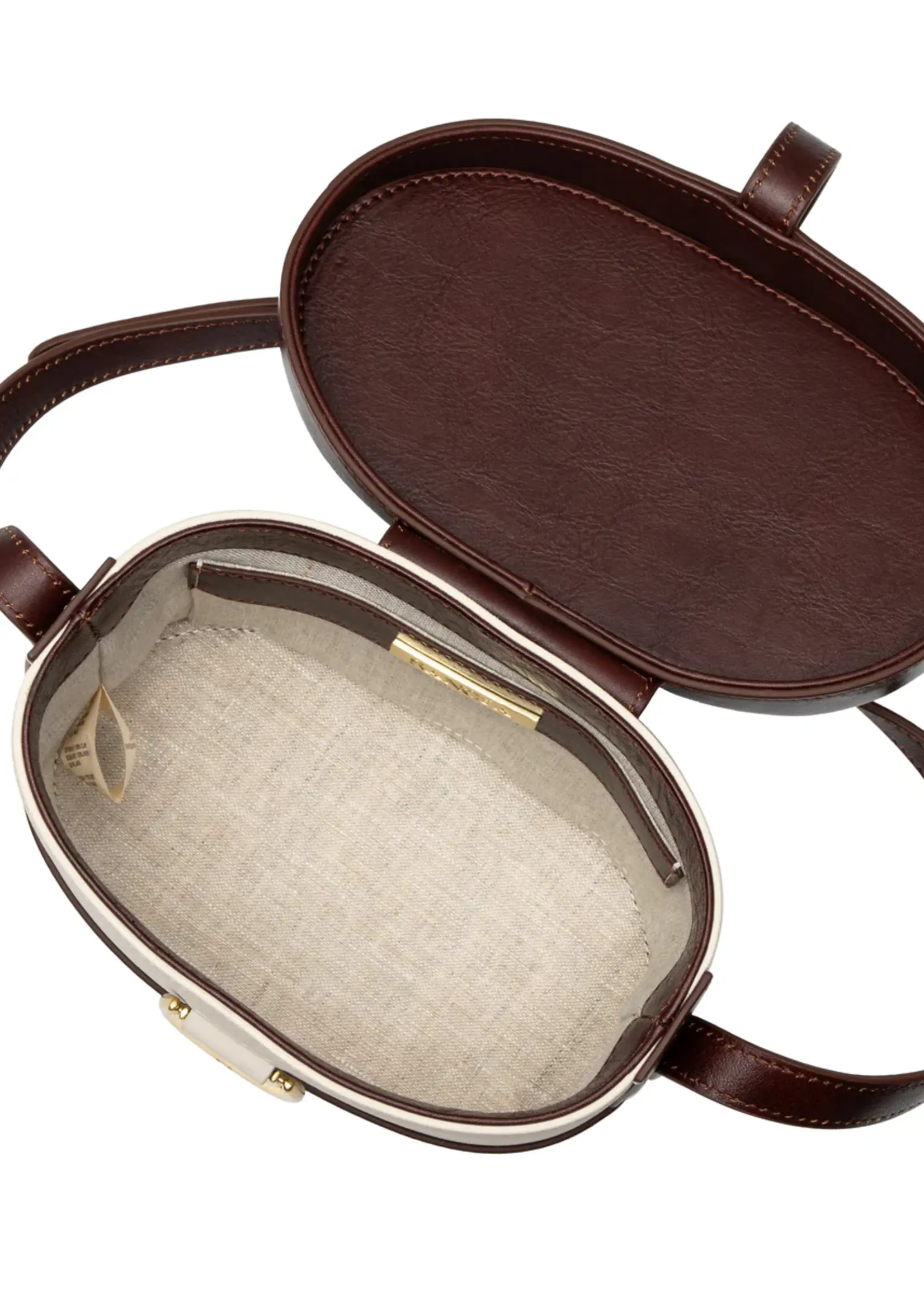 Elitaire Boutique The Upata Canteen in Ecru/Espresso