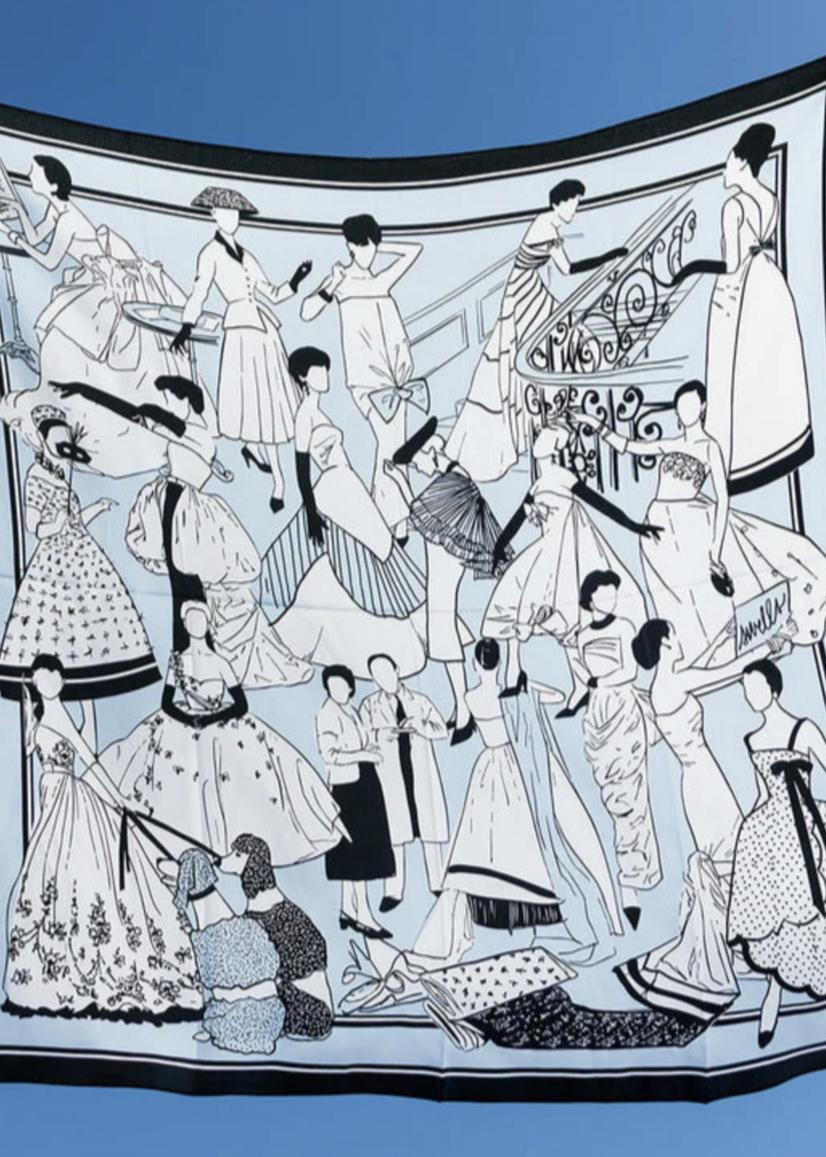 Elitaire Boutique Couture Silk Scarf by Swells - Large