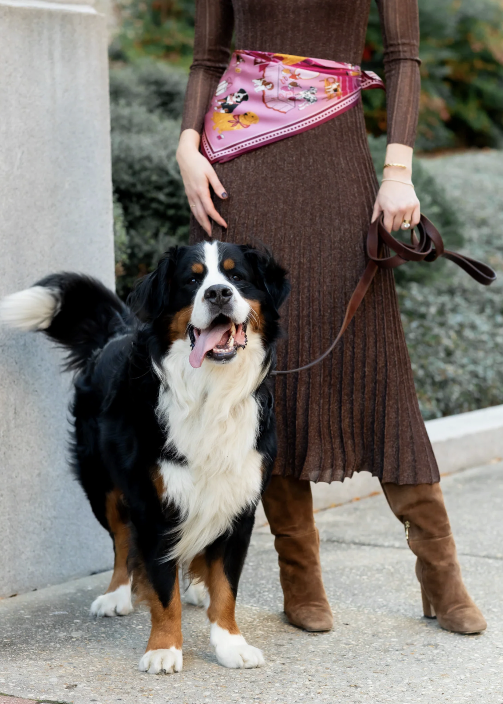 Elitaire Boutique Tails of New York Silk Scarf by Swells - Magenta