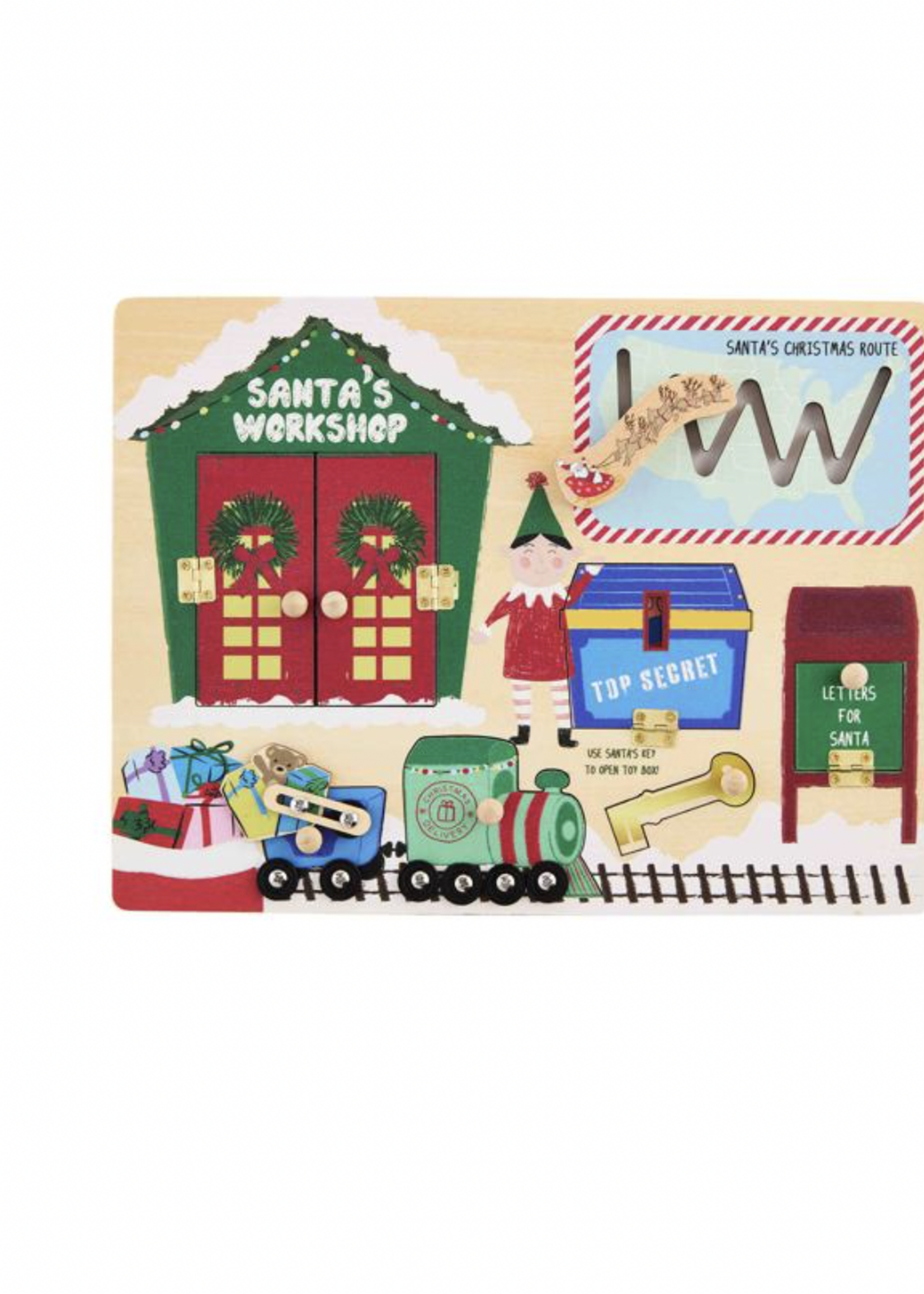 Elitaire Petite Santa's Workshop Busy Board Puzzle