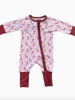 Elitaire Petite Candy Canes Zippered Sleeper