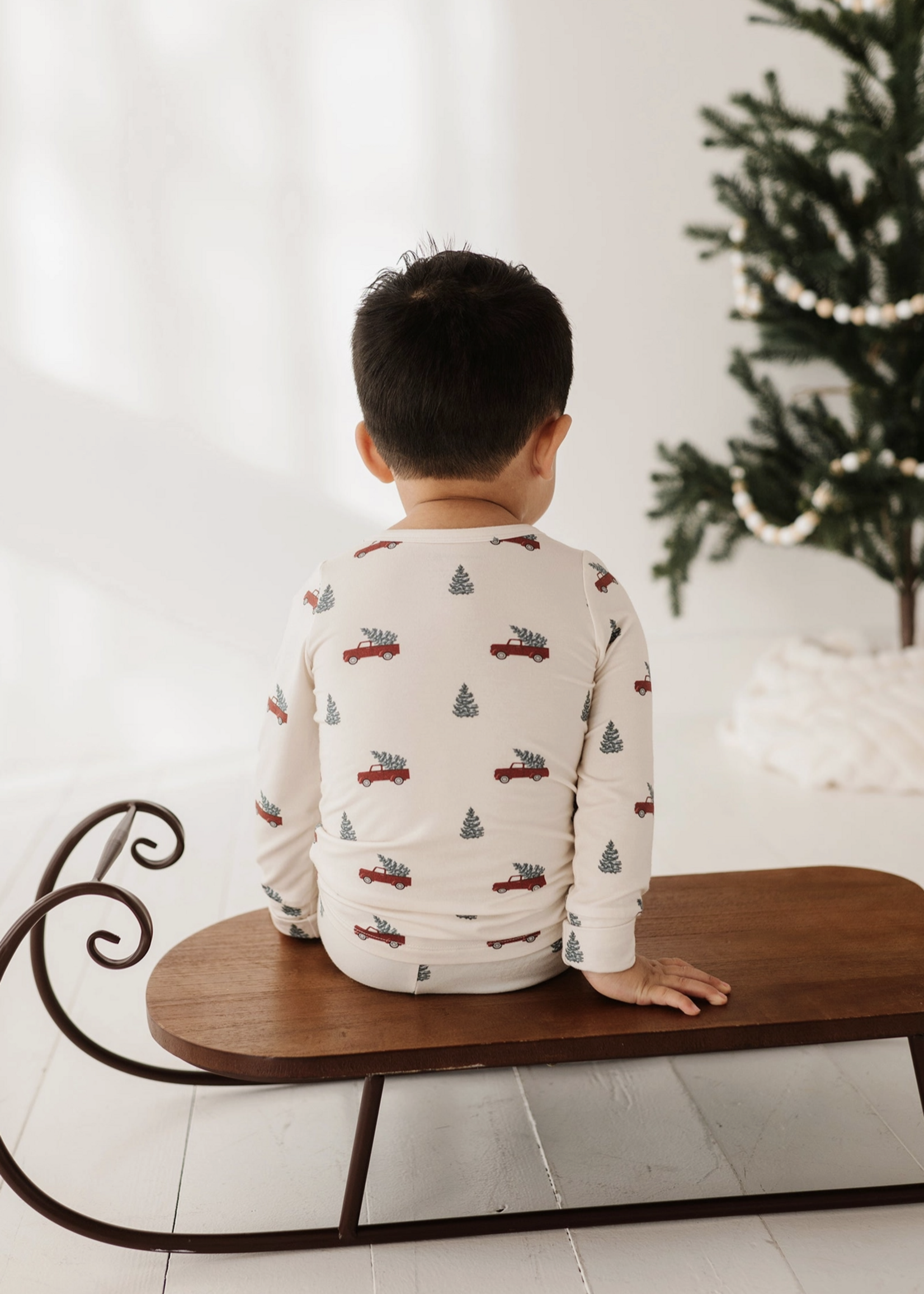 Elitaire Petite Christmas Trucks Pajama Set
