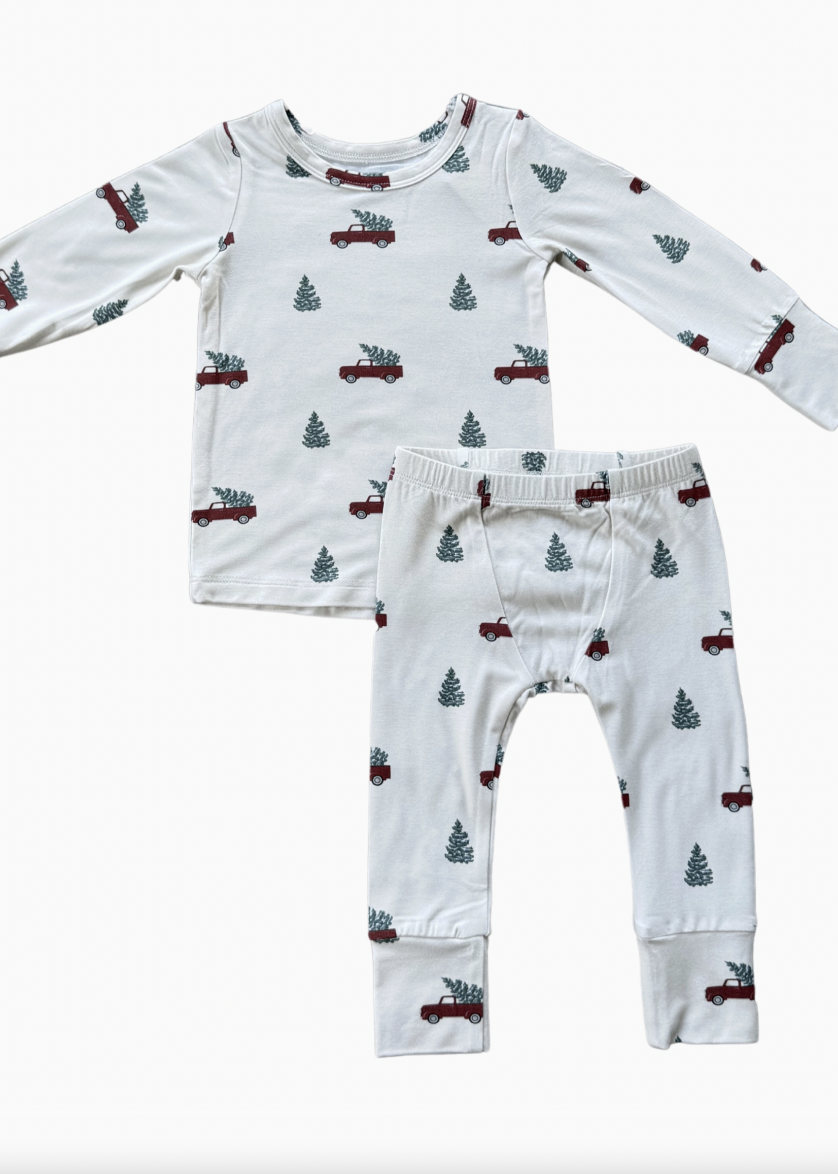 Elitaire Petite Christmas Trucks Pajama Set