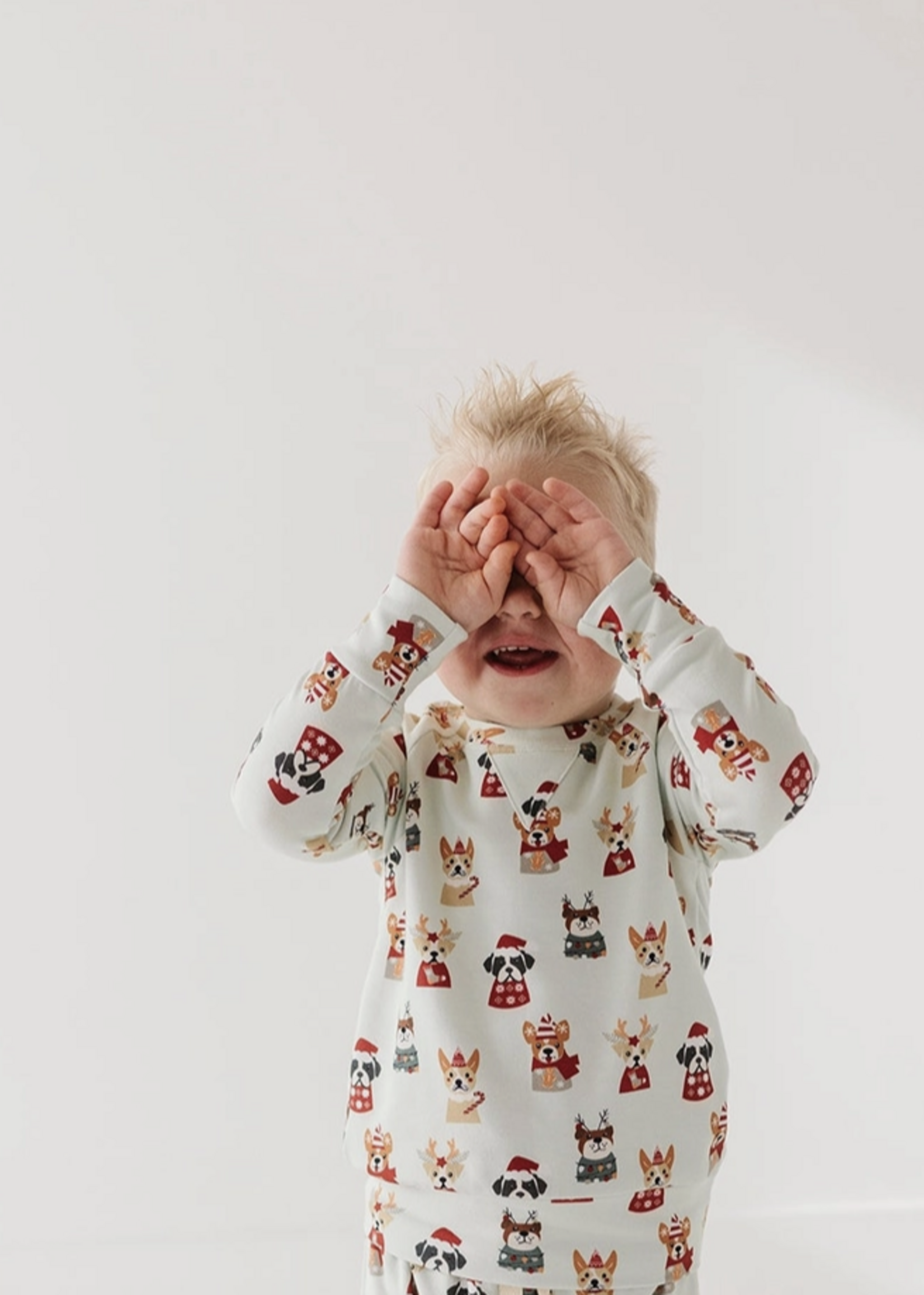 Elitaire Petite Christmas Dogs Sweatshirt