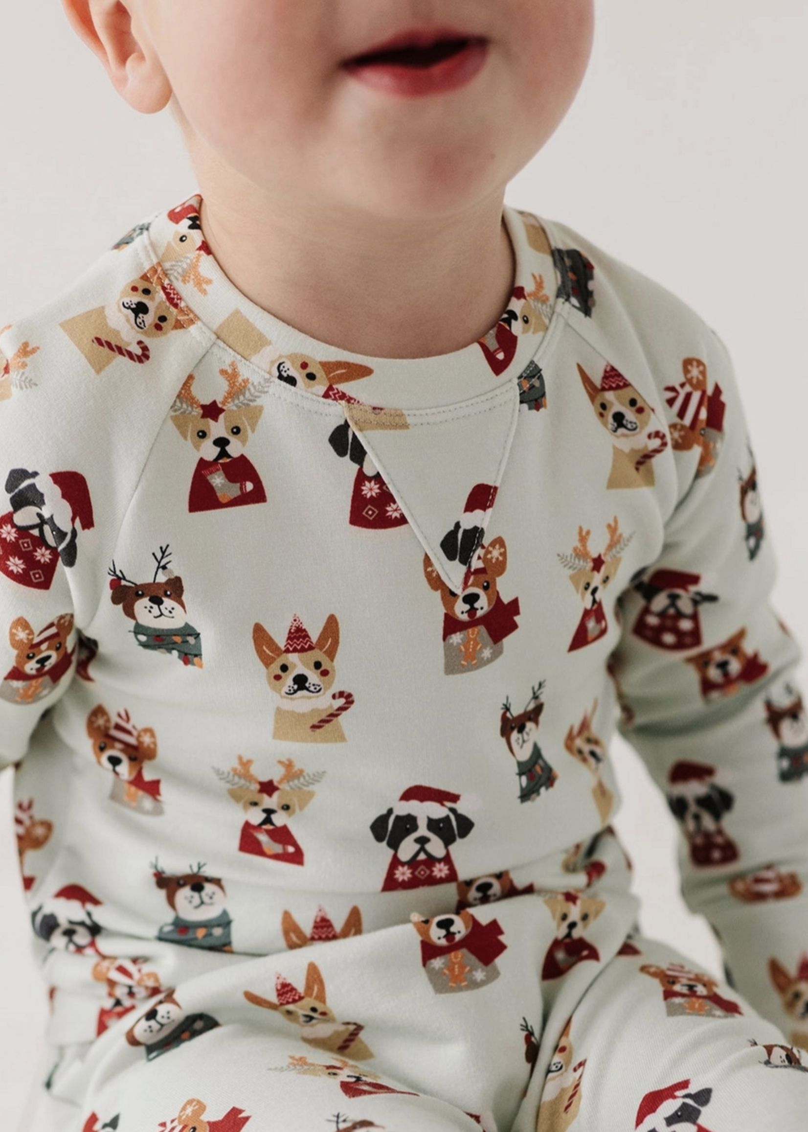 Elitaire Petite Christmas Dogs Sweatshirt