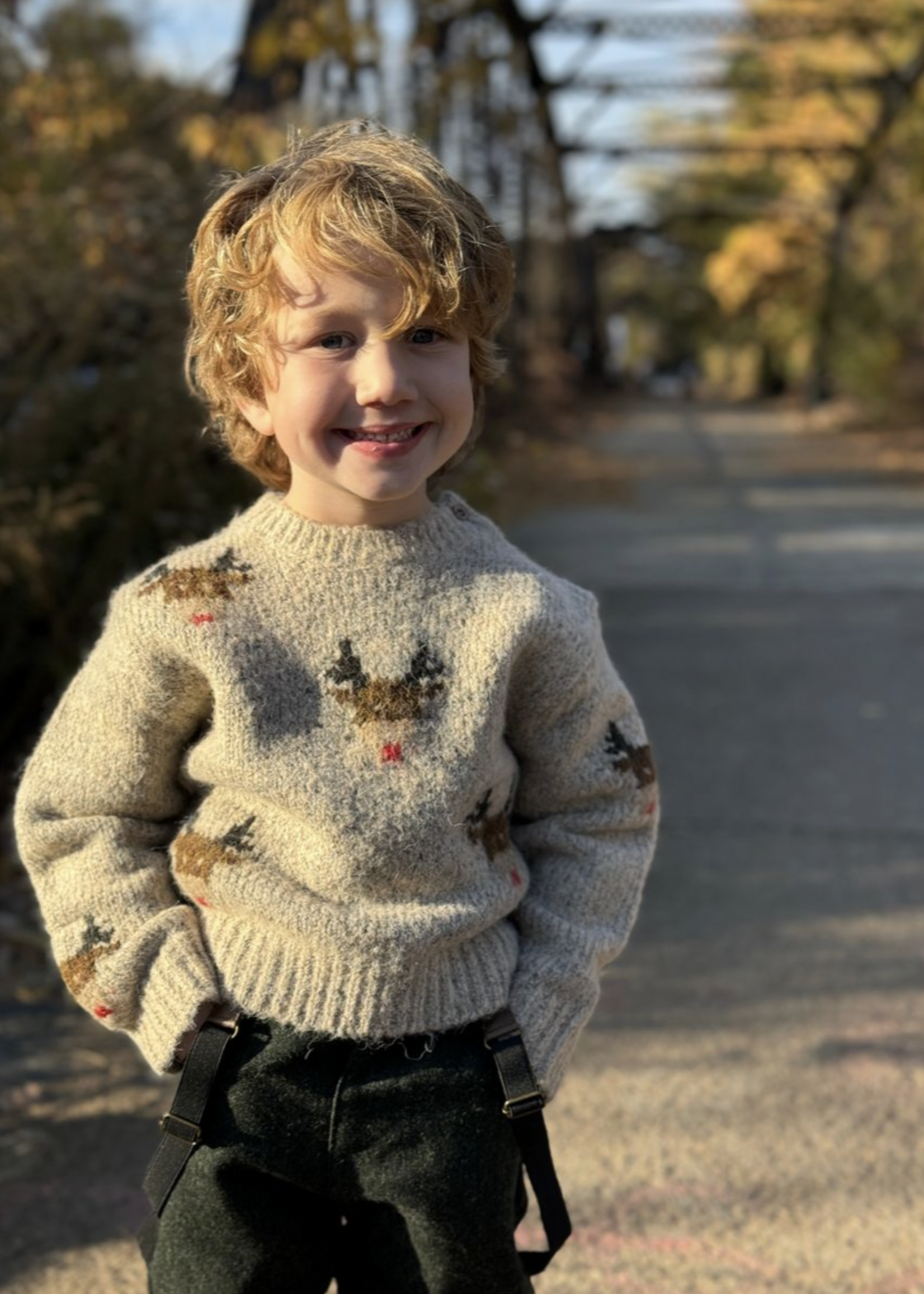 Elitaire Petite Rudy Reindeer Sweater