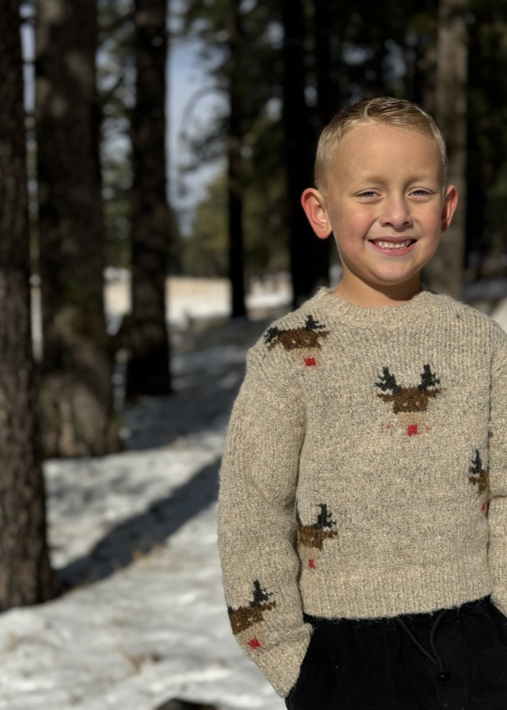 Elitaire Petite Rudy Reindeer Sweater