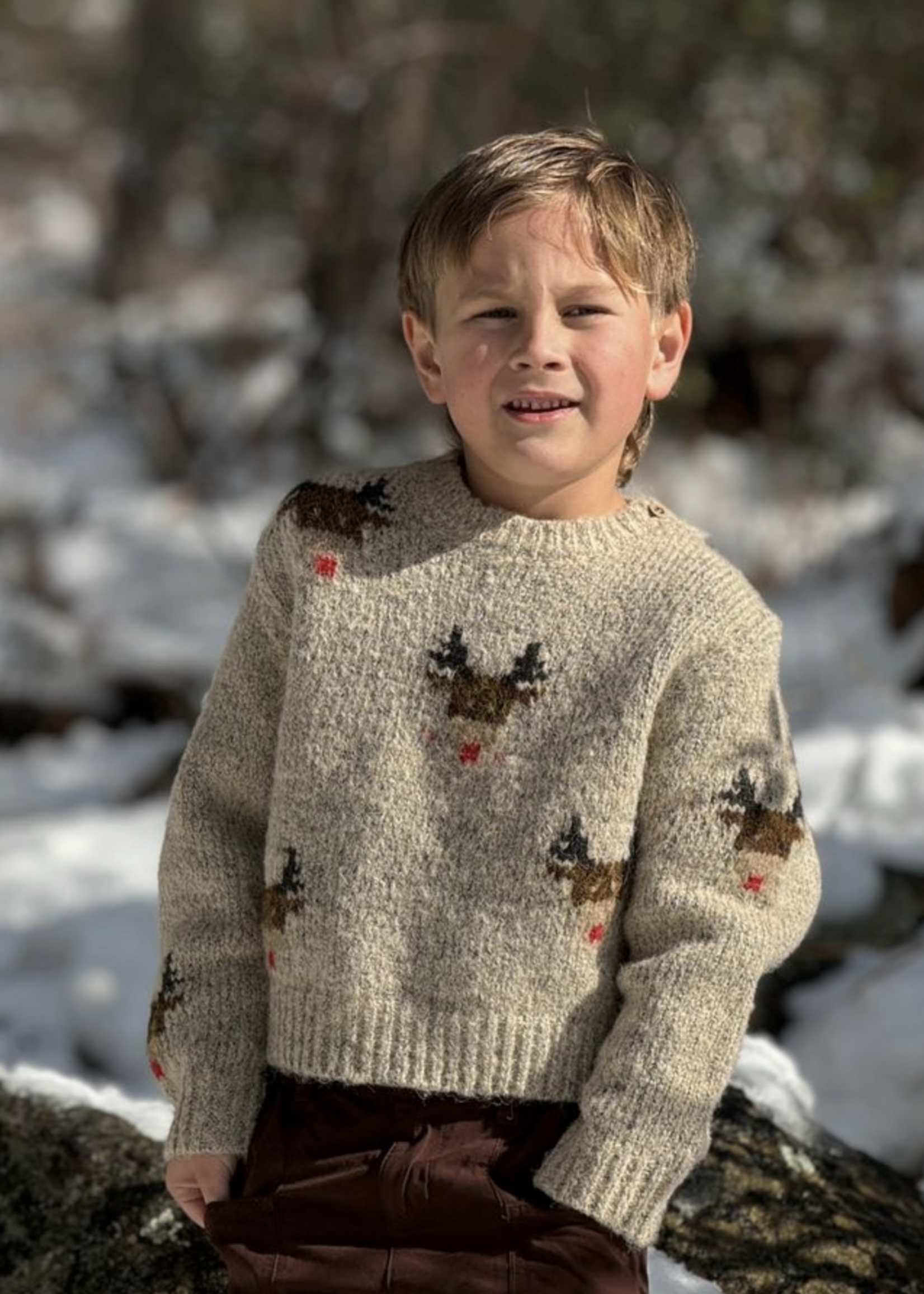 Elitaire Petite Rudy Reindeer Sweater