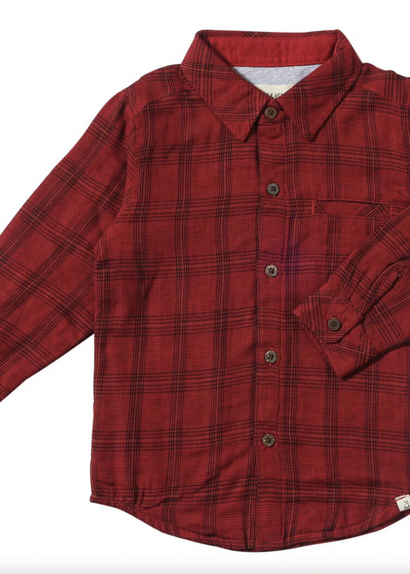 Elitaire Petite Jasper Onesie + Shirt in Red/Black Plaid