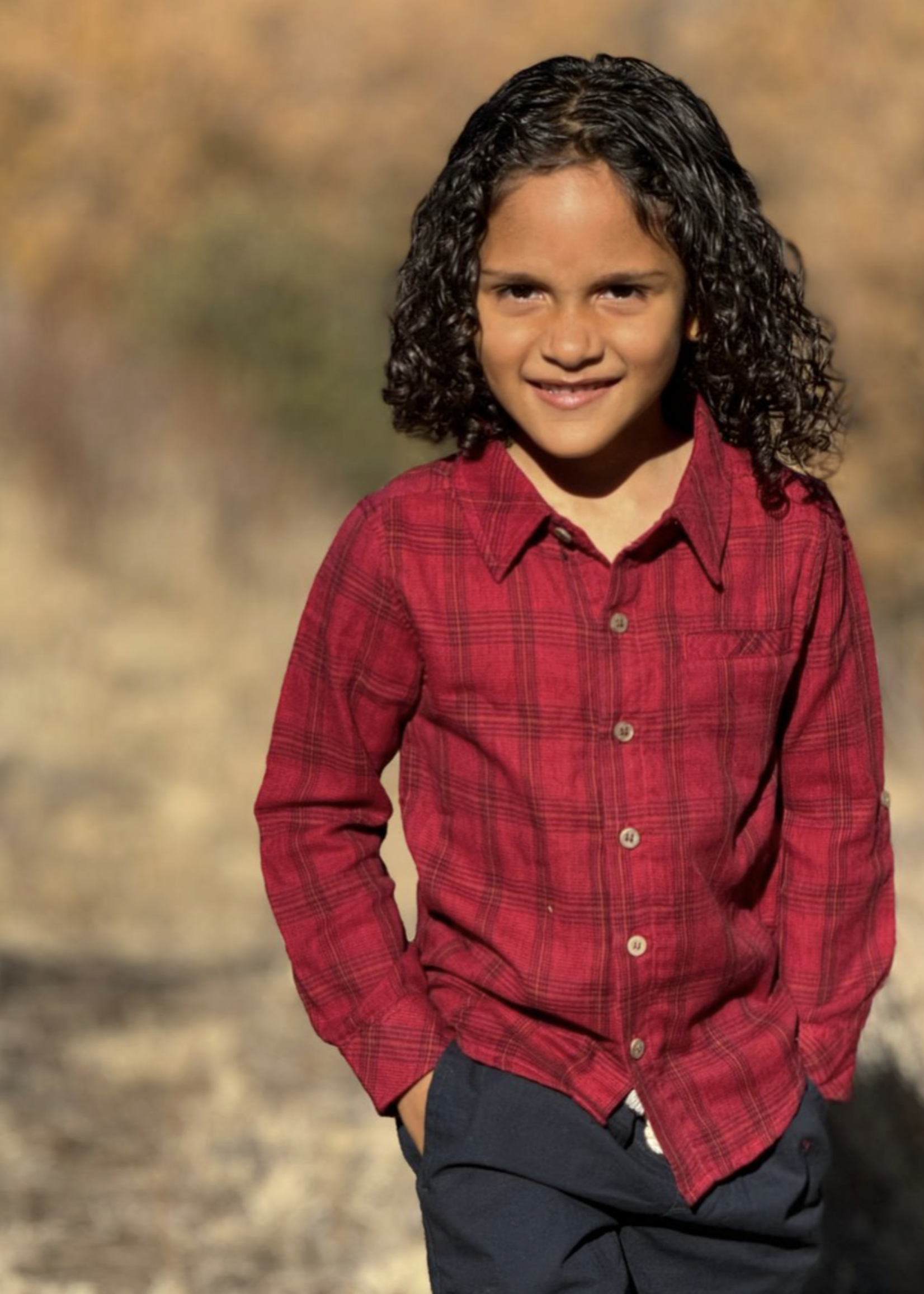 Elitaire Petite Jasper Onesie + Shirt in Red/Black Plaid