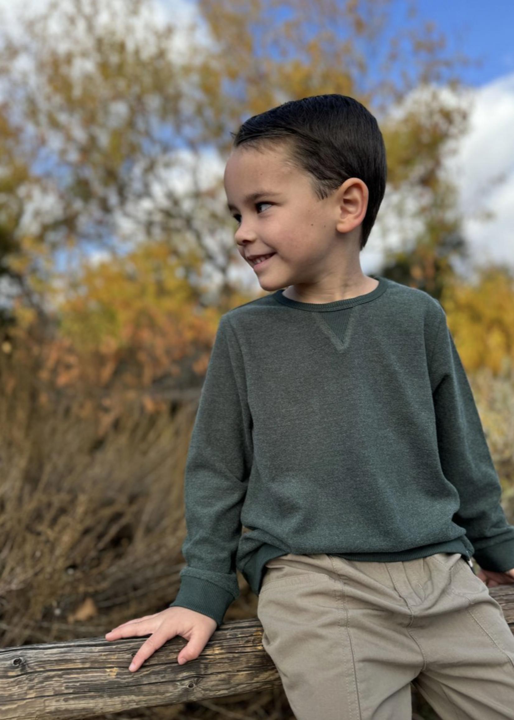 Elitaire Petite Tarquin Sweatshirt in Forest