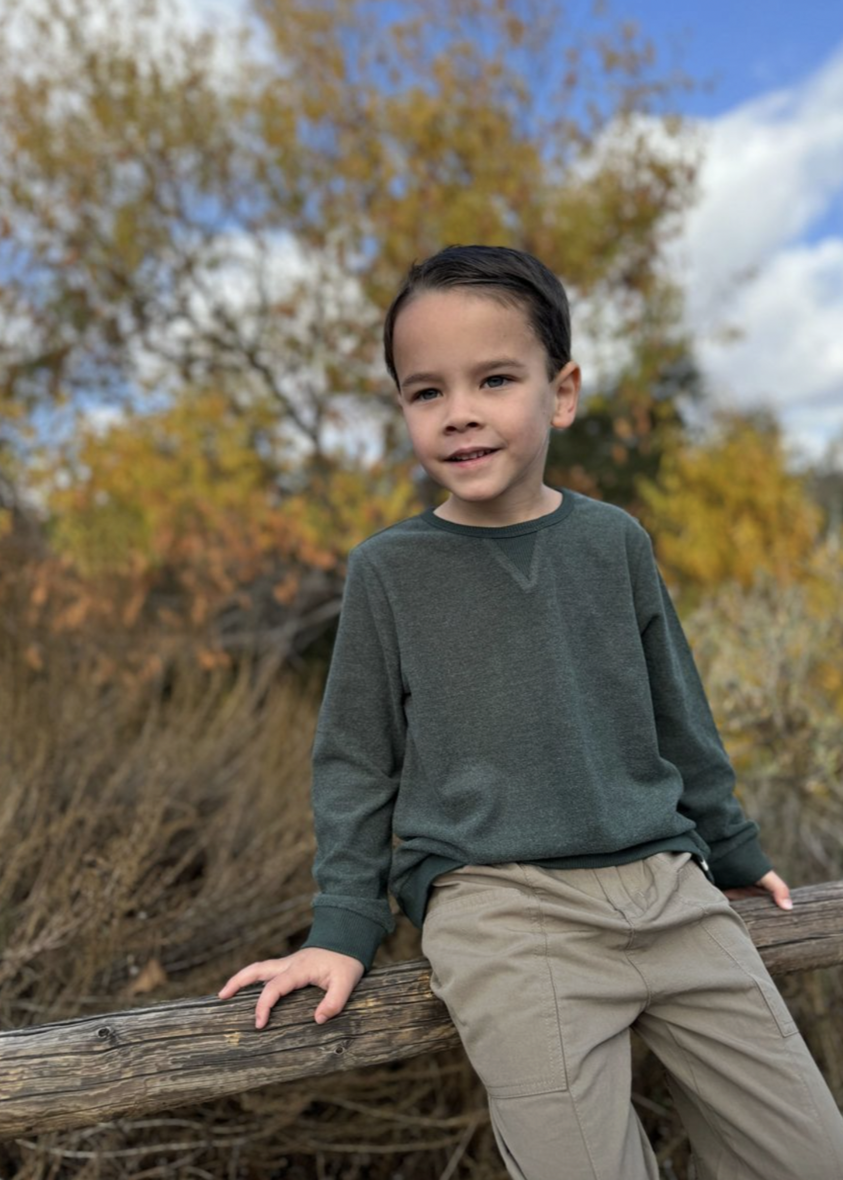 Elitaire Petite Tarquin Sweatshirt in Forest