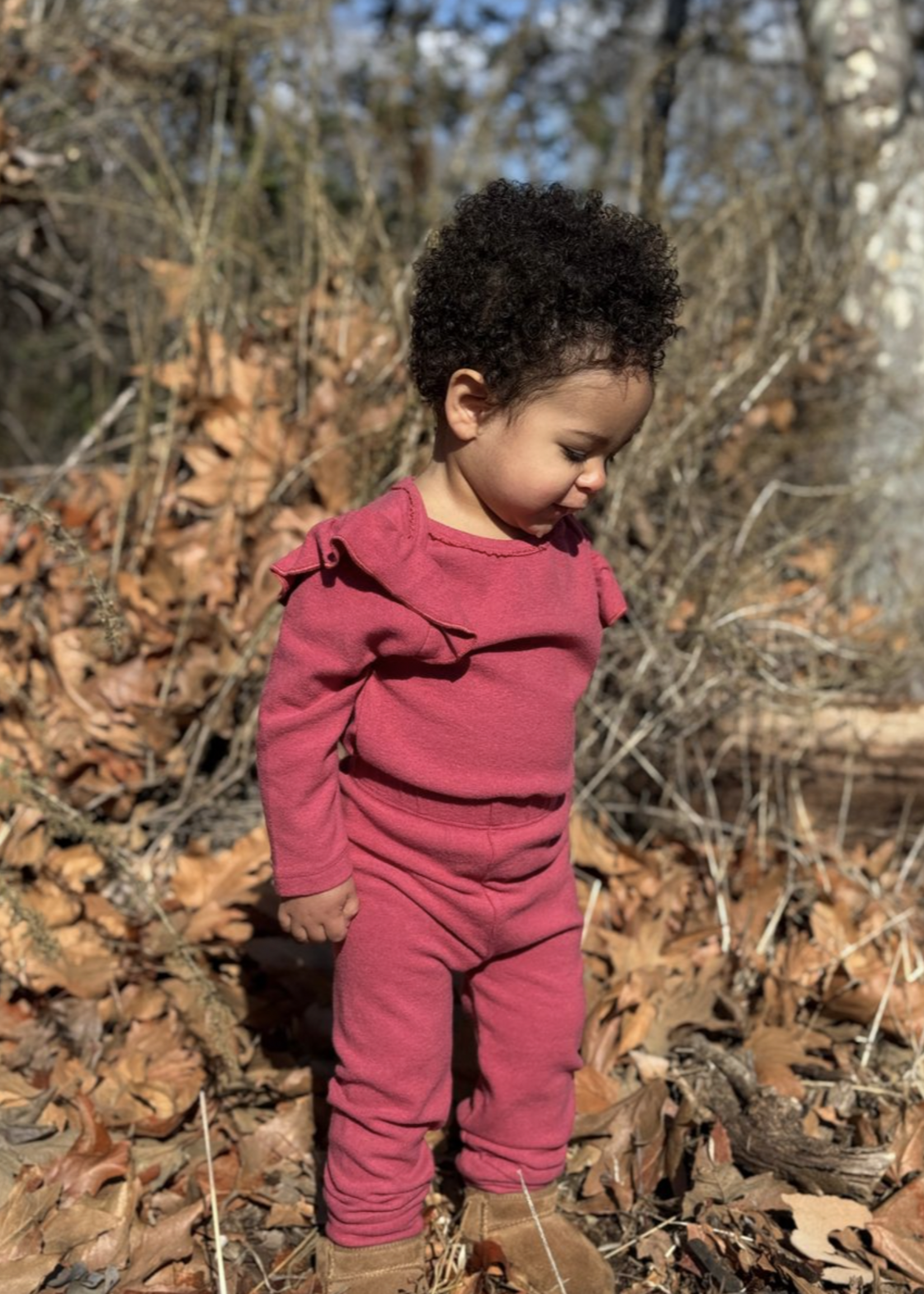 Elitaire Petite Faith Pants in Berry