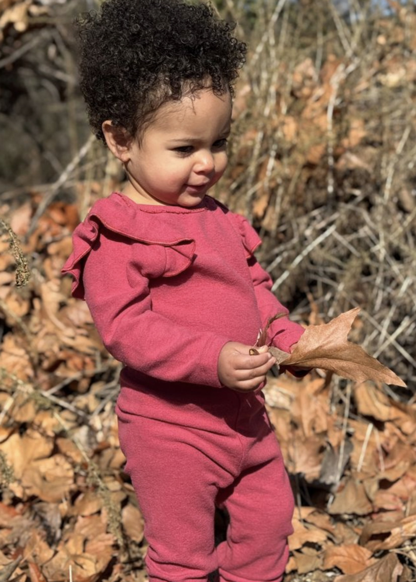 Elitaire Petite Faith Pants in Berry