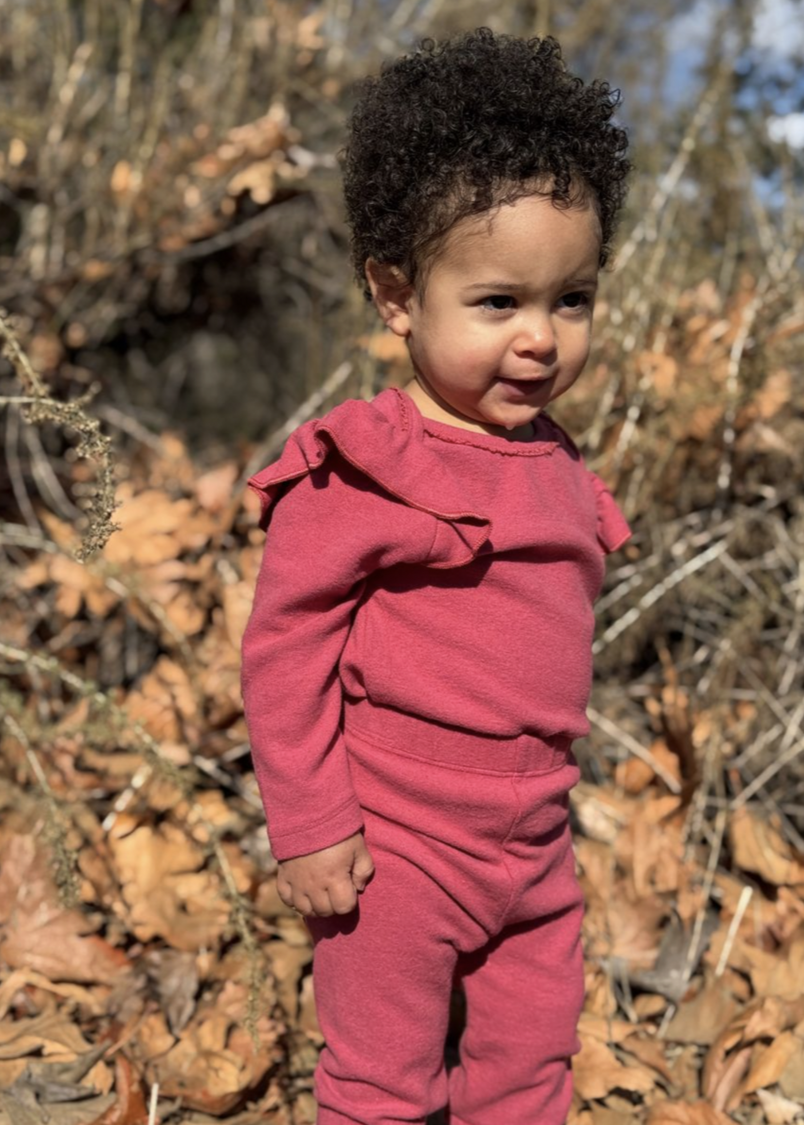 Elitaire Petite Francie Onesie in Berry