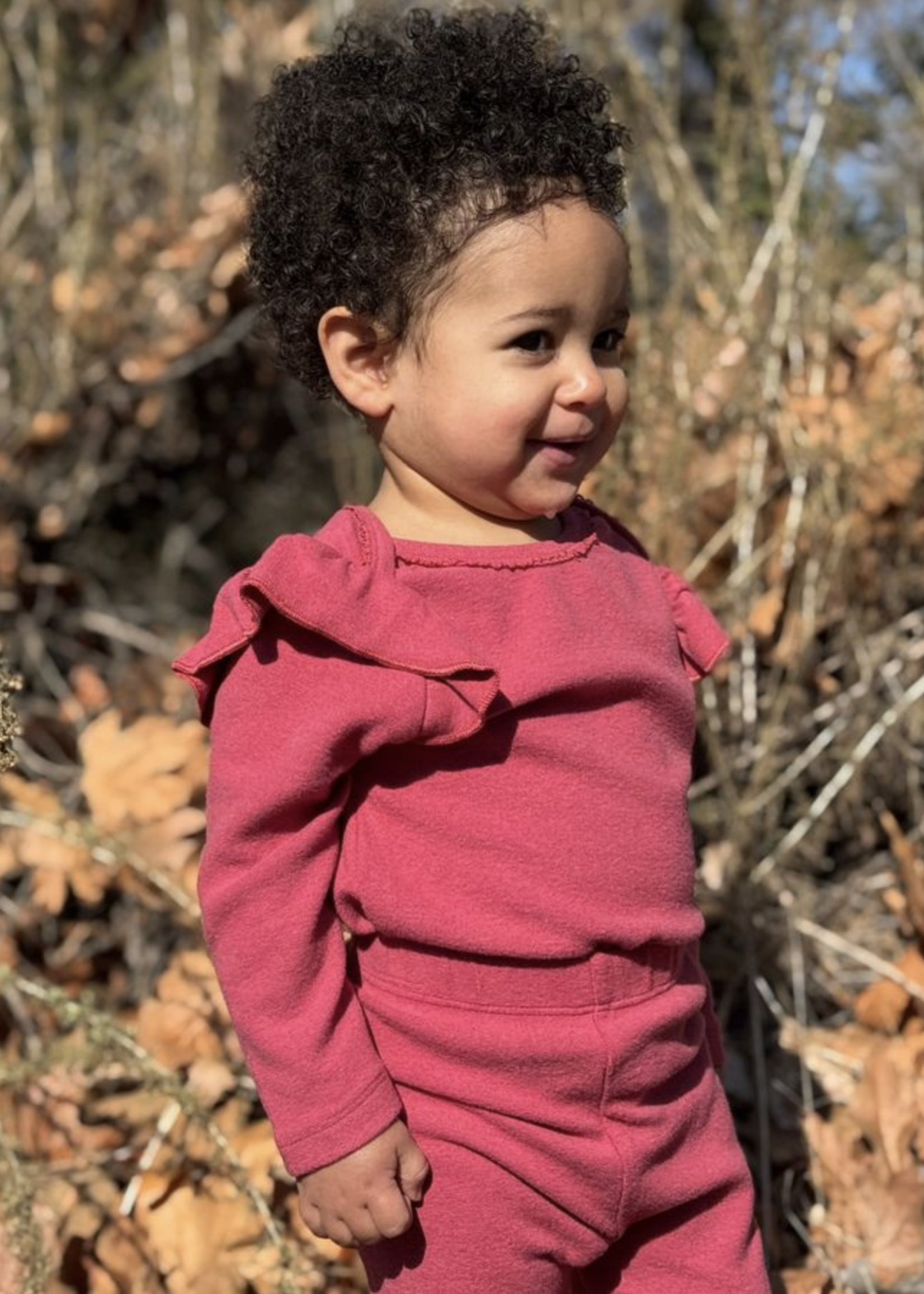 Elitaire Petite Francie Onesie in Berry