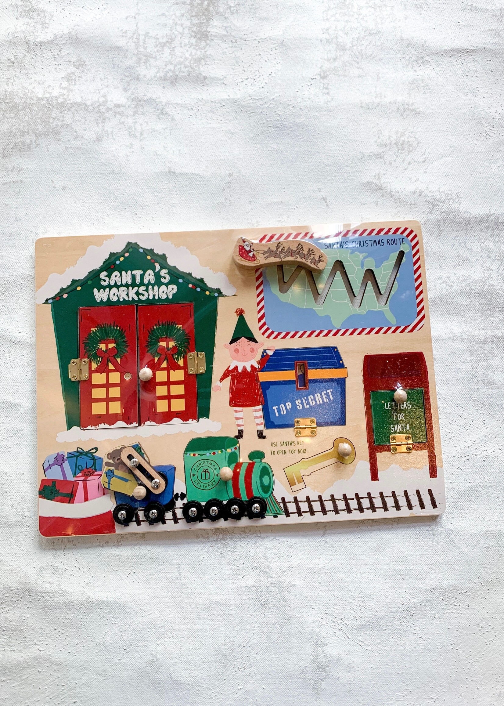 Elitaire Petite Santa's Workshop Busy Board Puzzle