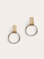 Elitaire Boutique Fonda Two Tone Earrings