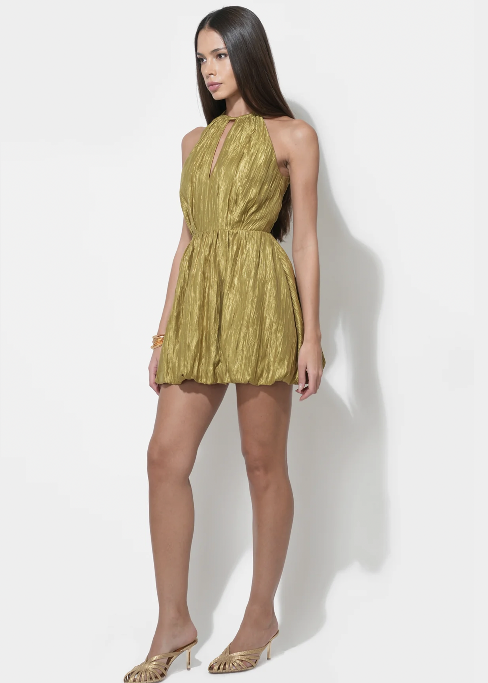 Elitaire Boutique Shelley Bubble Hem Mini Dress