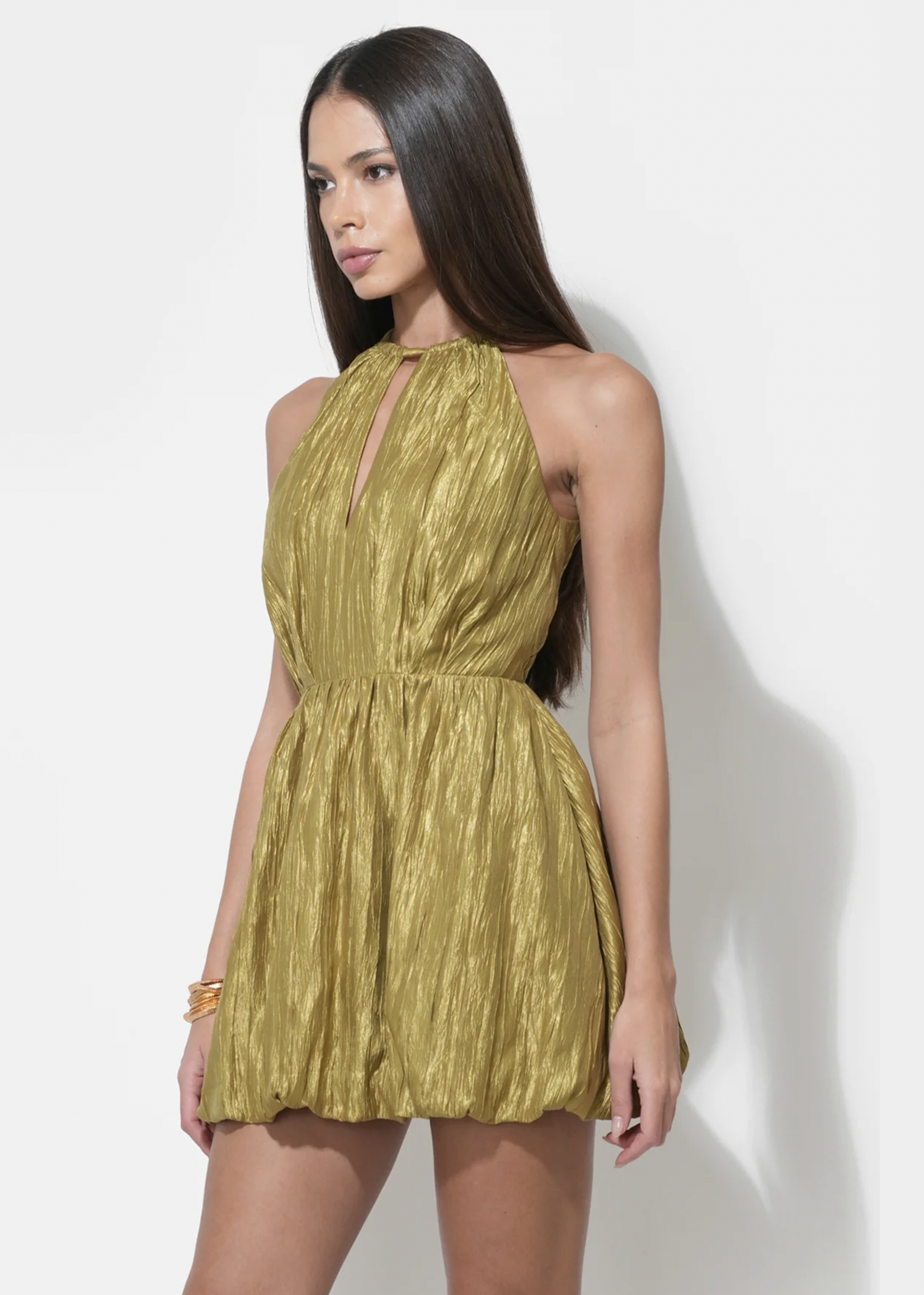 Elitaire Boutique Shelley Bubble Hem Mini Dress