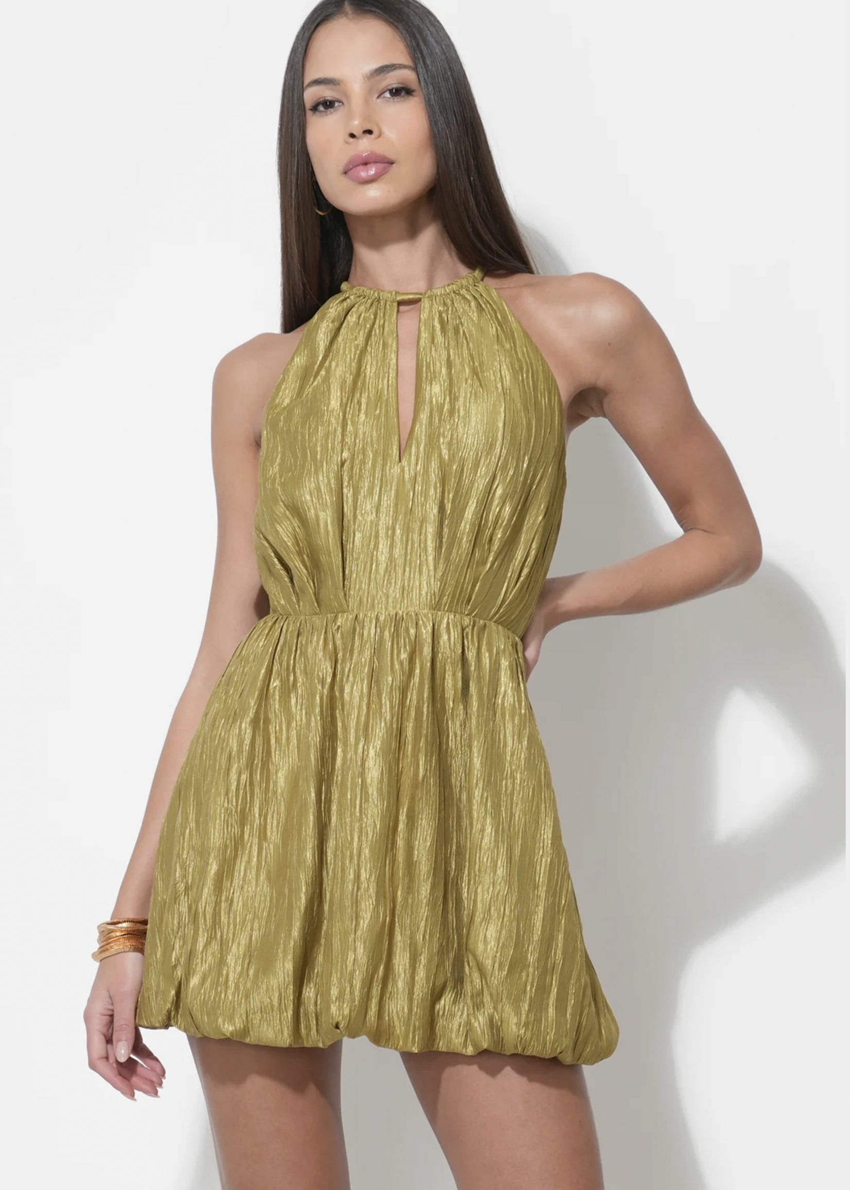 Elitaire Boutique Shelley Bubble Hem Mini Dress